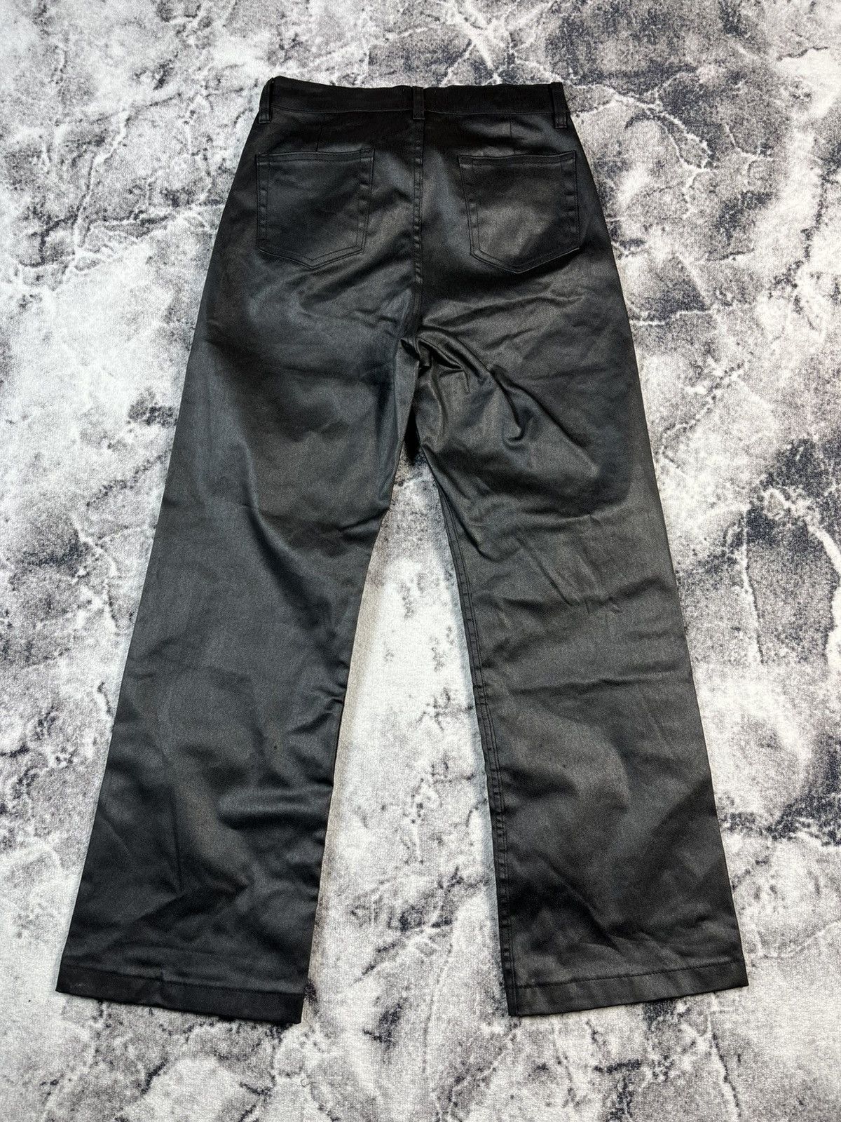 Other MIJKO Coated Denim Leather Look Pants Y2K Straight Fit M Size 31" - 9 Thumbnail