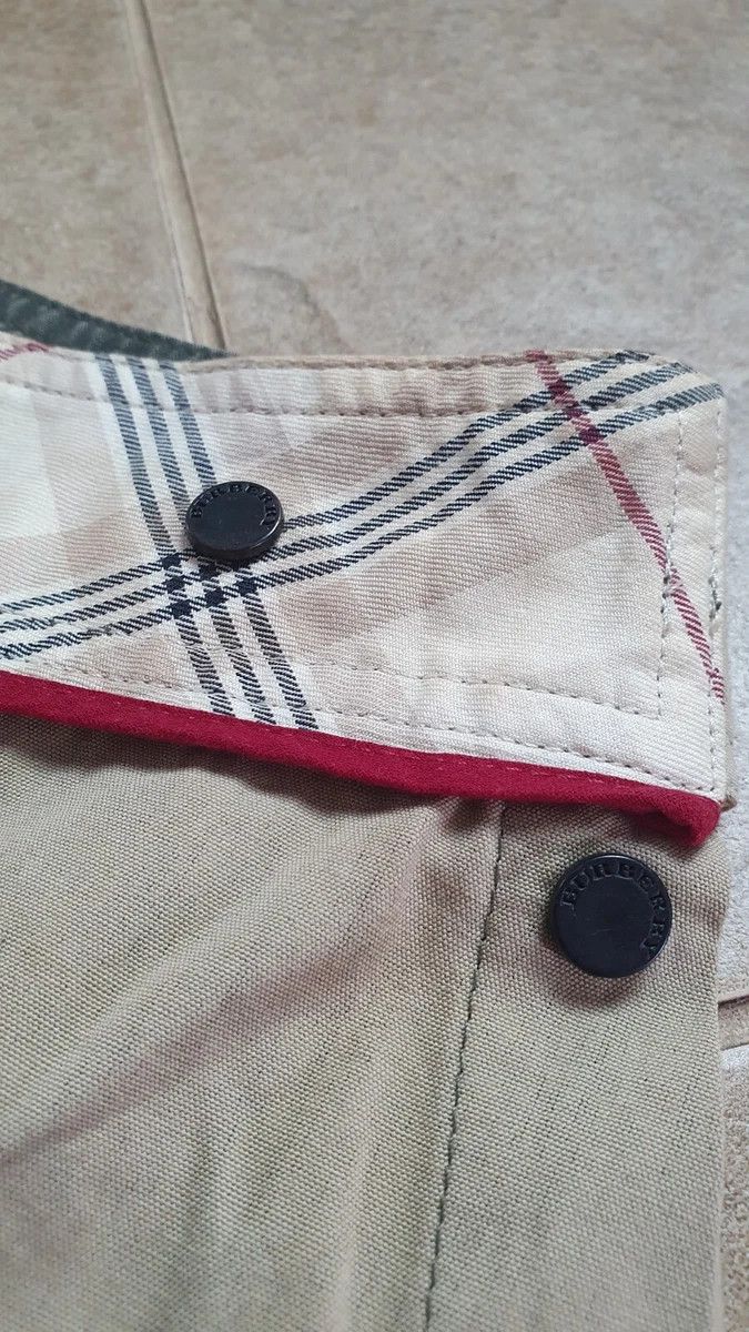 Burberry Vinage Rare girls women's skirts Burberry biege Midi Size 23" - 13 Thumbnail