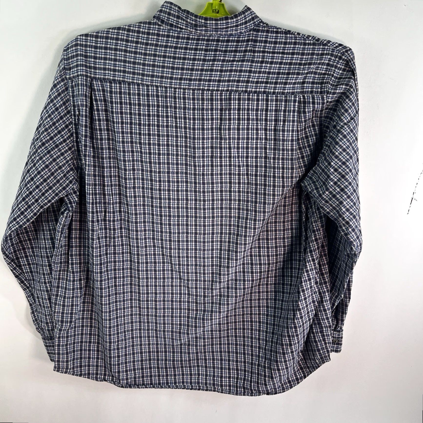 Wrangler VINTAGE Wrangler Men's Flannel Shirt 2XL Long Sleeve Plaid Cotton Blue Western Retro Size US XXL / EU 58 / 5 - 6 Thumbnail
