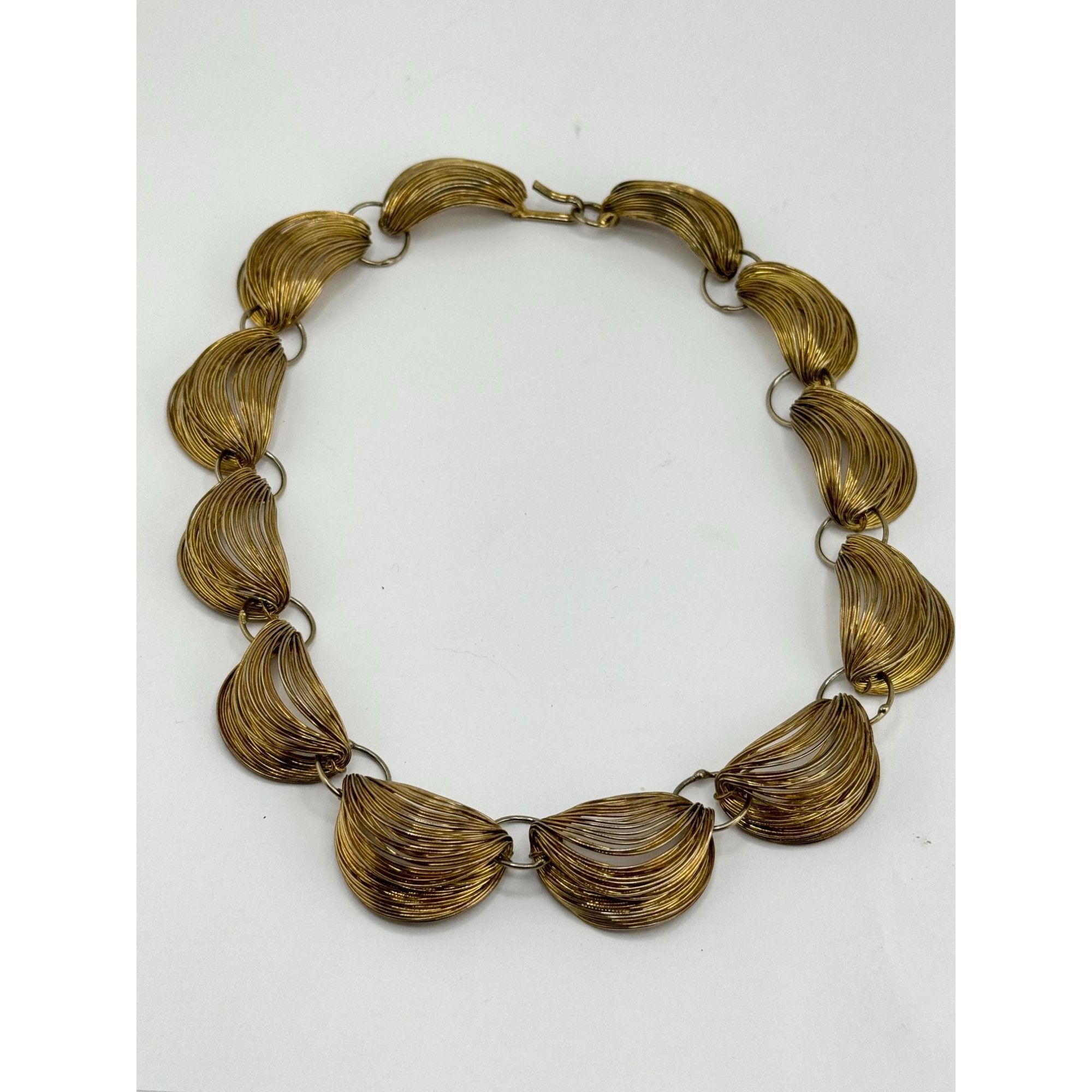 Vintage Vintage wire wrapped gold collar necklace Size ONE SIZE - 3 Thumbnail