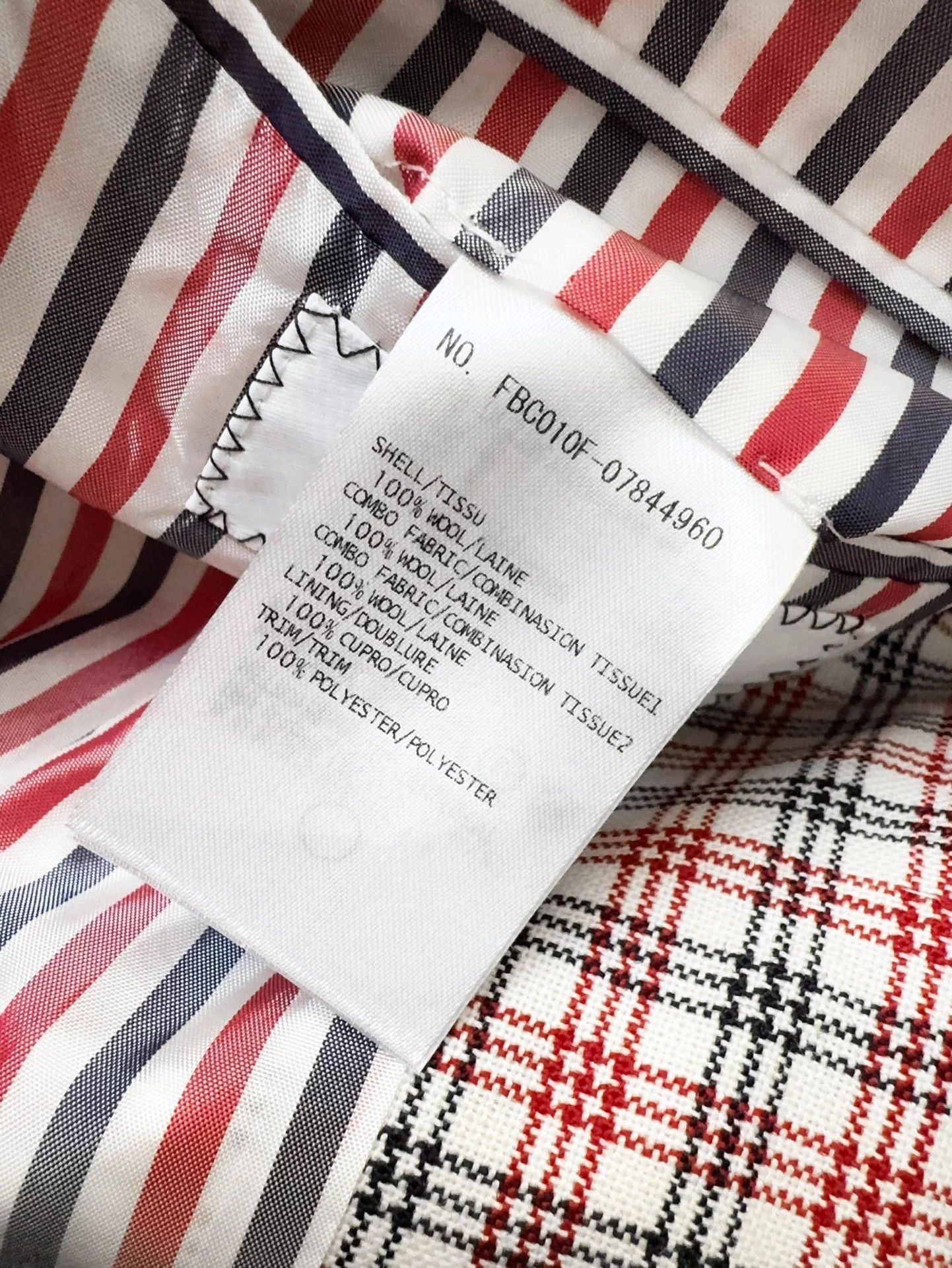Thom Browne TB Vintage Classic Plaid Pocket Blazer 40 Size M / US 6-8 / IT 42-44 - 8 Thumbnail