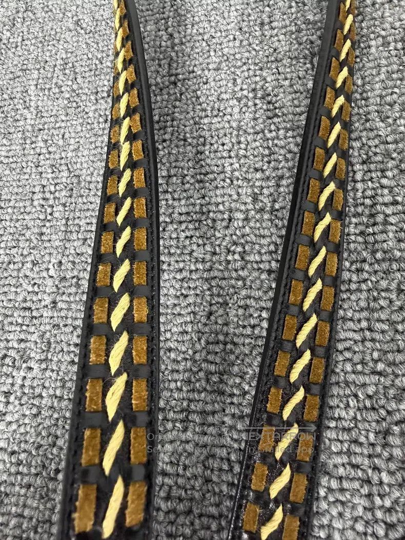 Saint Laurent Paris Saint Laurent Paris size 80 Brass stud-woven belt Size ONE SIZE - 4 Thumbnail