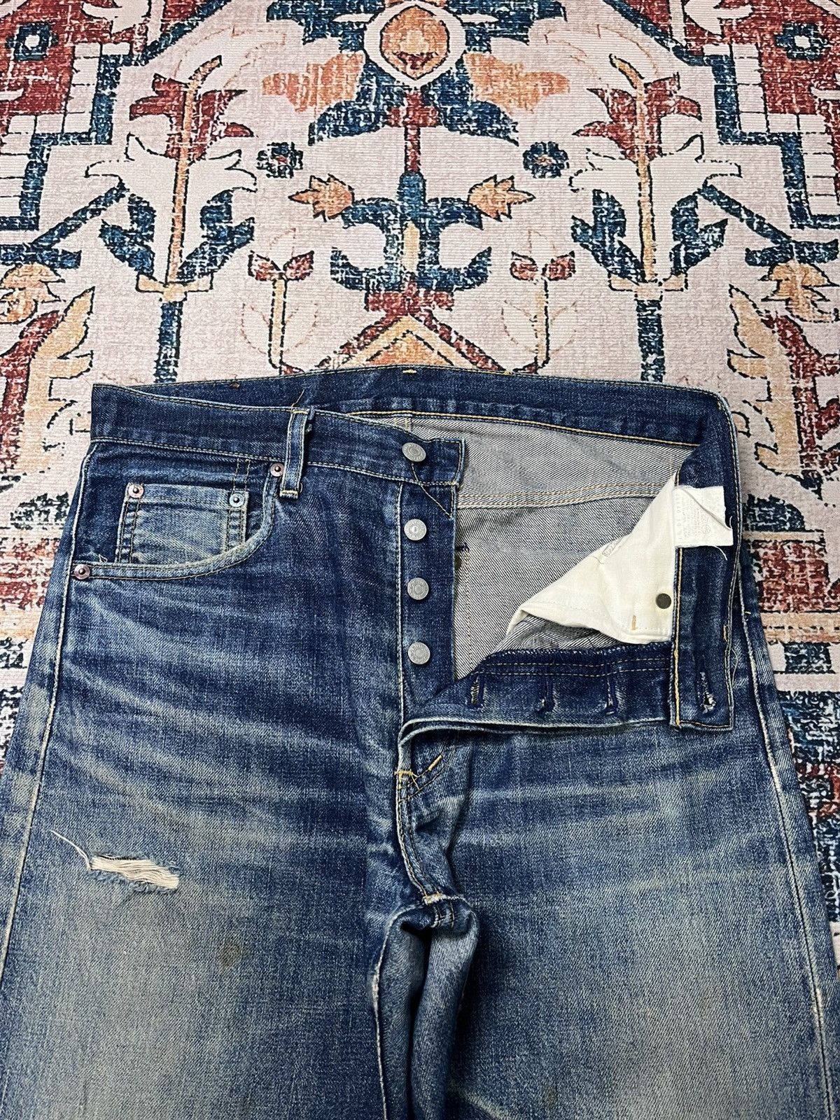 Levi's Levis XX 503B Big E Selvedge Jeans Size US 32 / EU 48 - 13 Thumbnail