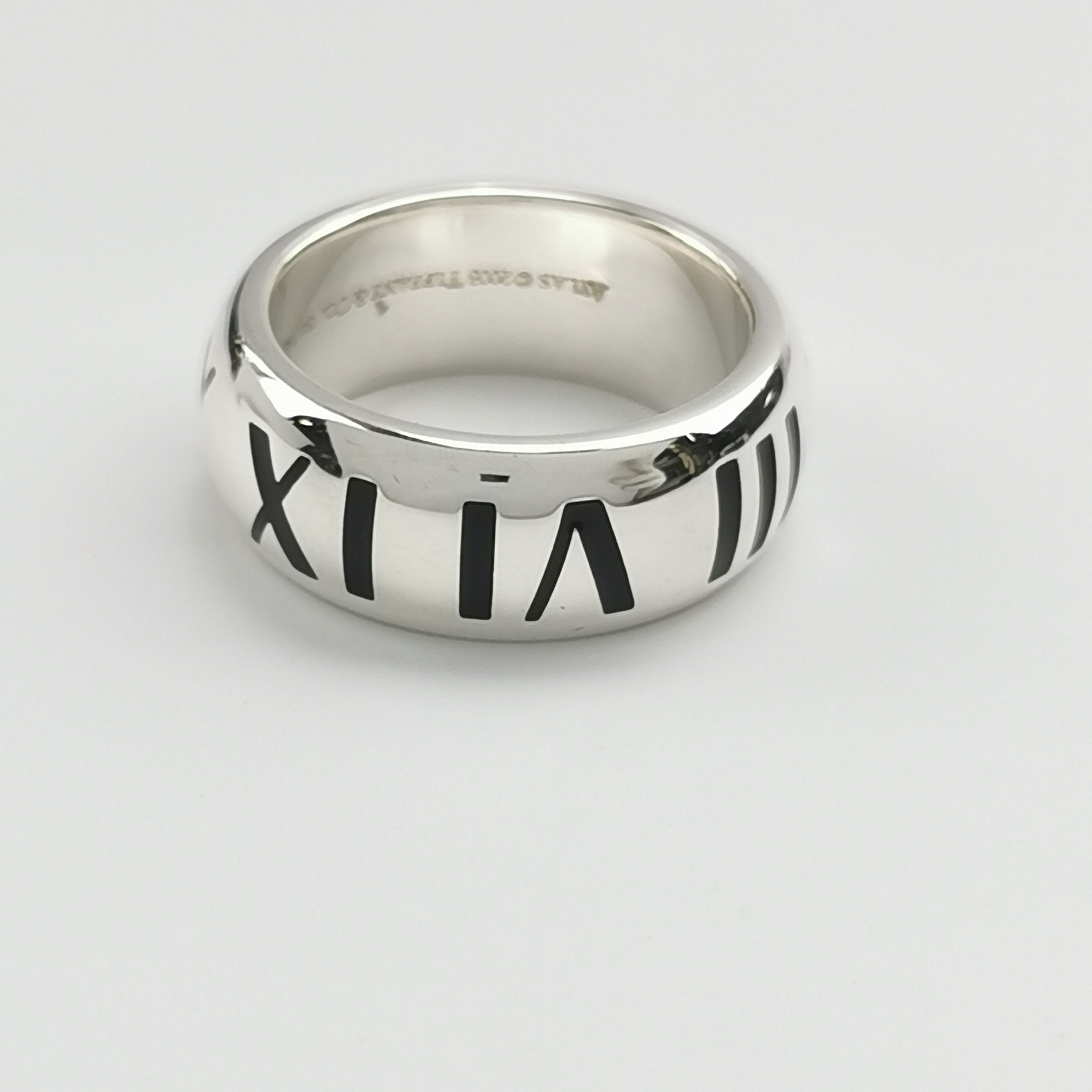 Tiffany & Co. Tiffany & Co. Atlas S925 Enamel Roman Numeral Ring Size 14 Size ONE SIZE - 6 Thumbnail