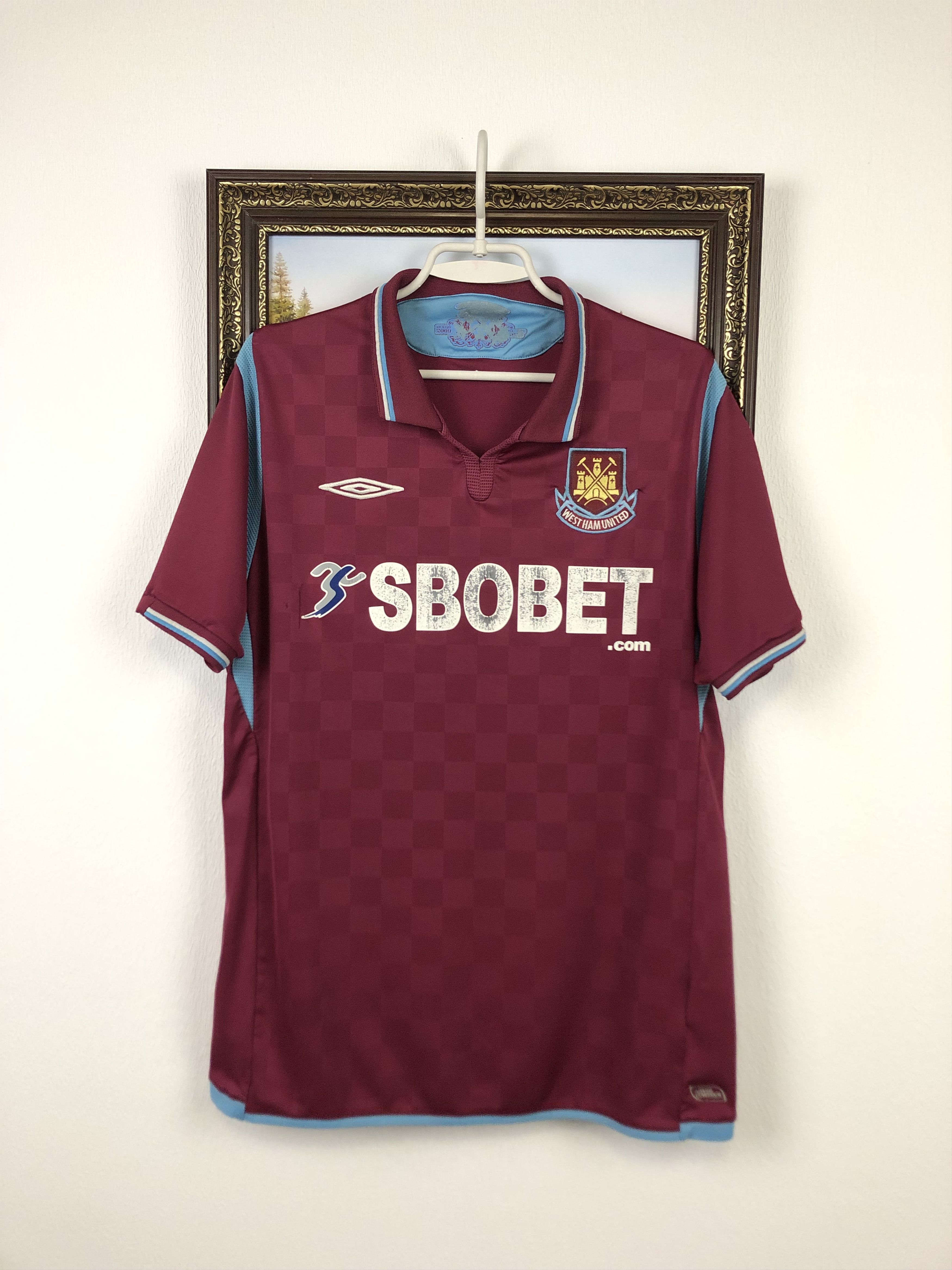 Umbro West Ham United Home football shirt 2009 Soccer Jersey Rare Size US M / EU 48-50 / 2 - 1 Thumbnail