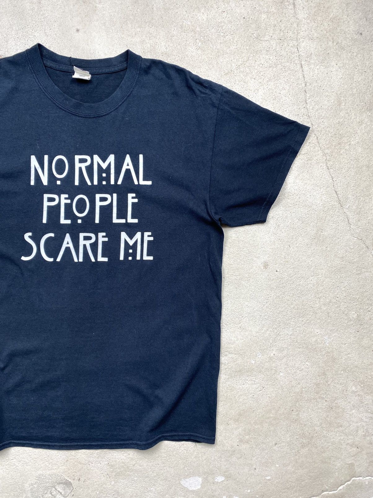 Vintage Vintage 2000s Normal People Scare Me Humor T Shirt Funny Size US L / EU 52-54 / 3 - 3 Thumbnail