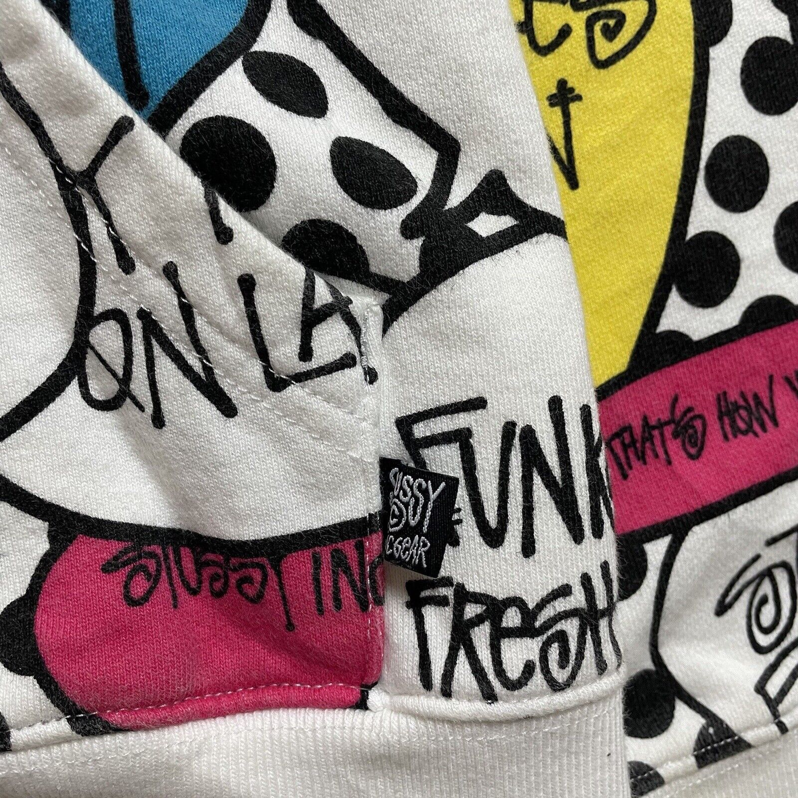 Stussy Vintage Stussy Comic Speech Bubble All Over Print Hoodie Size US S / EU 44-46 / 1 - 4 Thumbnail