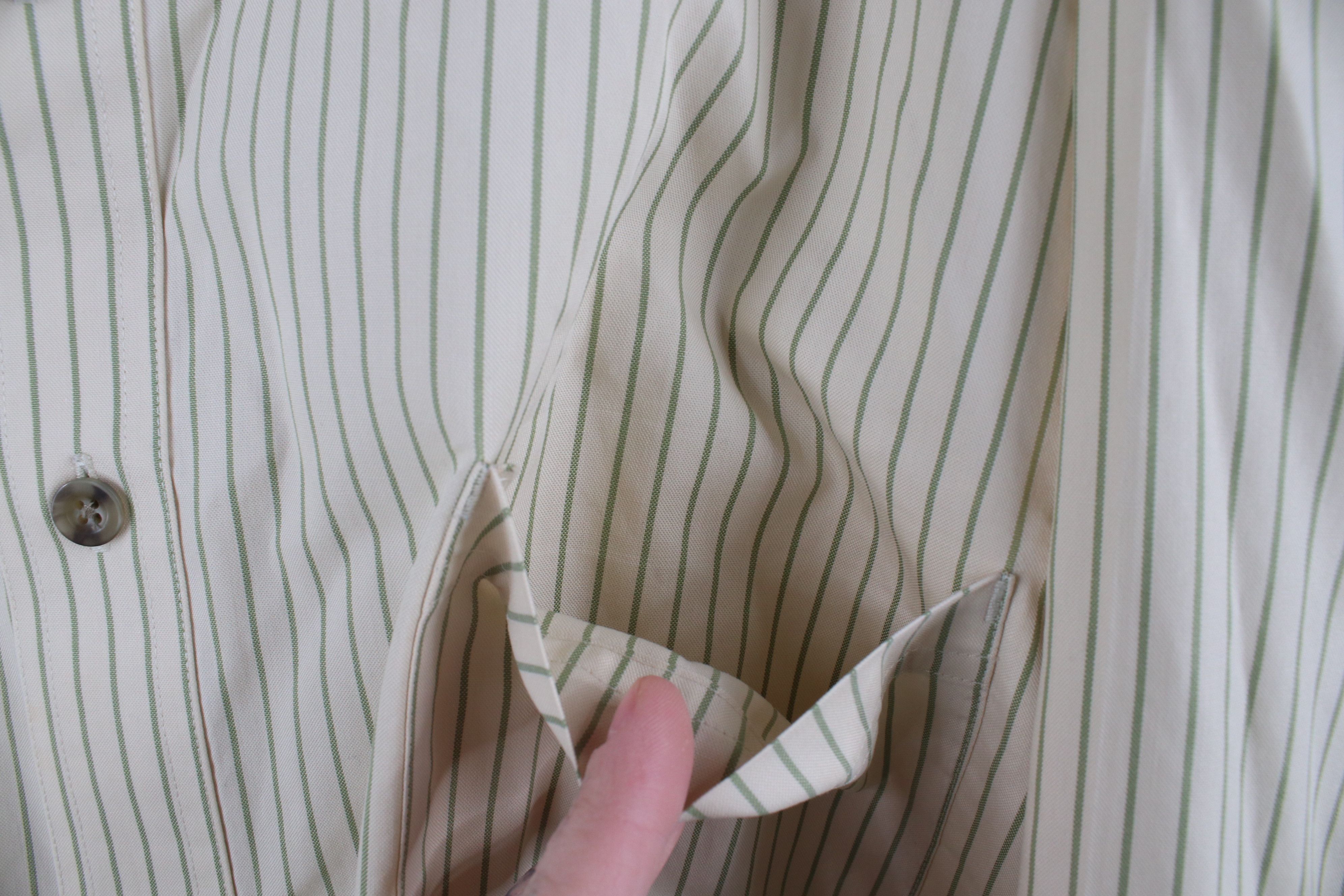 Cabelas × Vintage Vintage Cabelas Pinstriped Collared Button Down Shirt Cotton Size US XXL / EU 58 / 5 - 6 Thumbnail