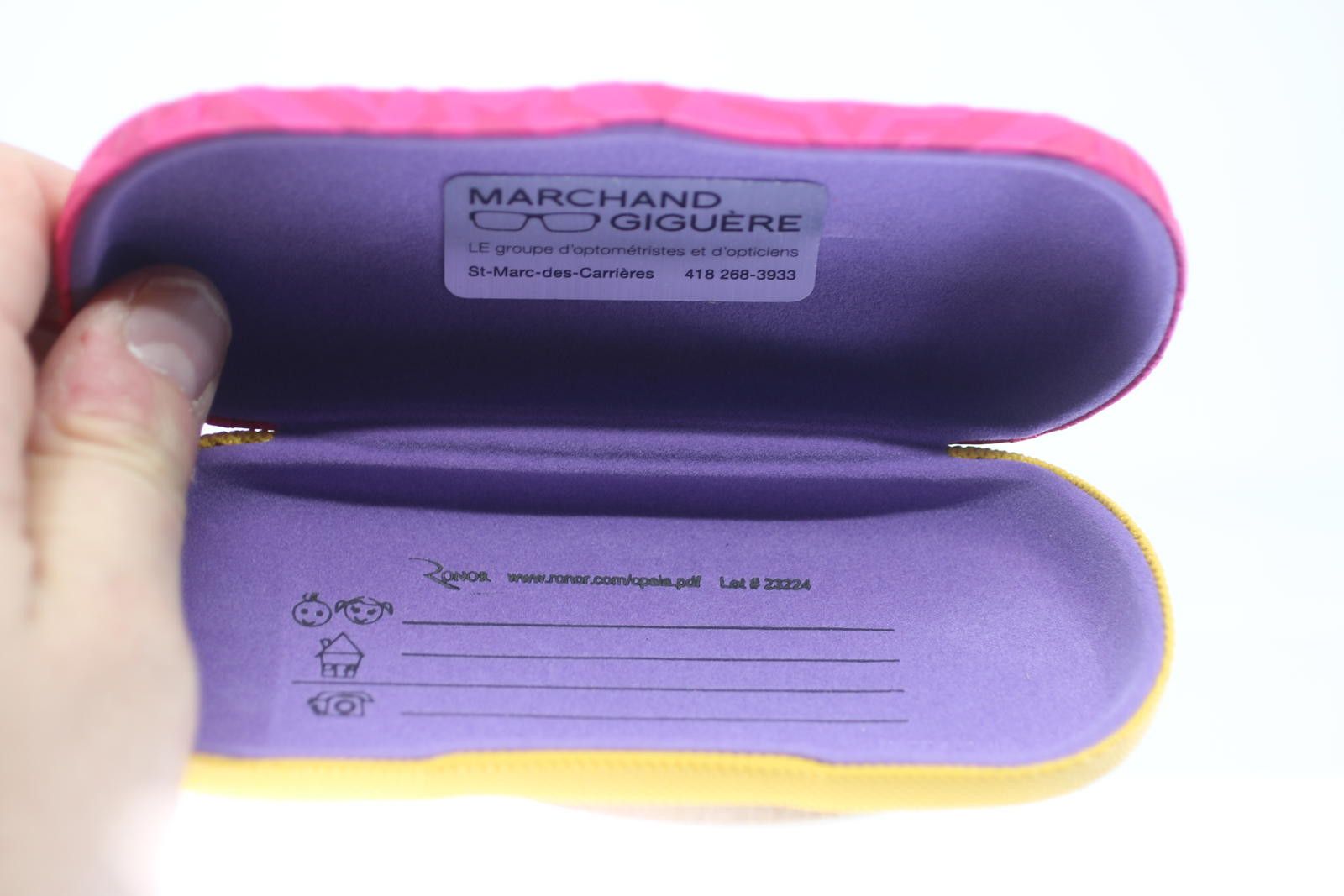 Unknown London Compact Ronor Kids Eyeglasses Case Hard Shell Pink Stars Size ONE SIZE - 5 Thumbnail
