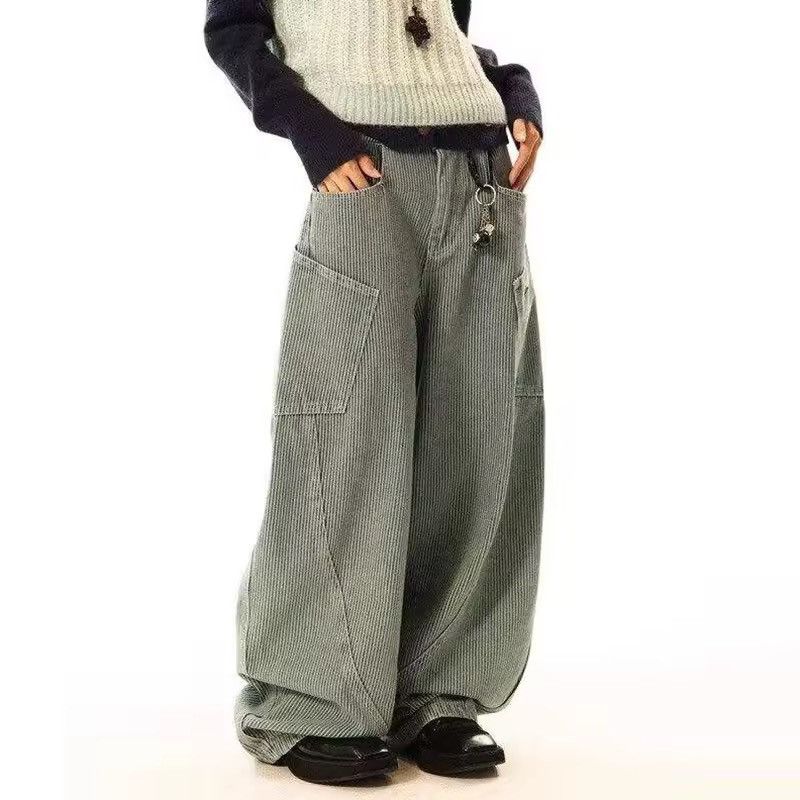 Japanese Brand × Vintage Streetwear Side Pockets Vertical Striped Jean Unisex Size US 30 / EU 46 - 1 Thumbnail