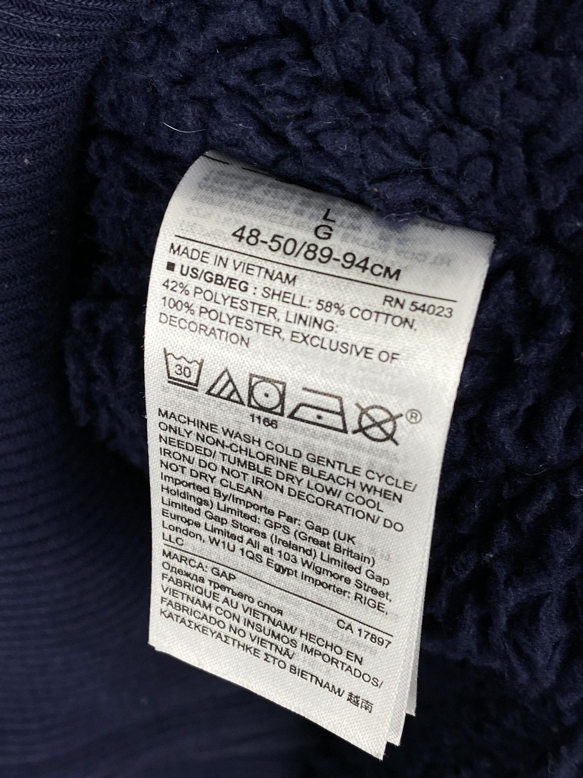 Gap Vintage GAP Fleece Lining Zip Up Hoodies Size US L / EU 52-54 / 3 - 9 Thumbnail
