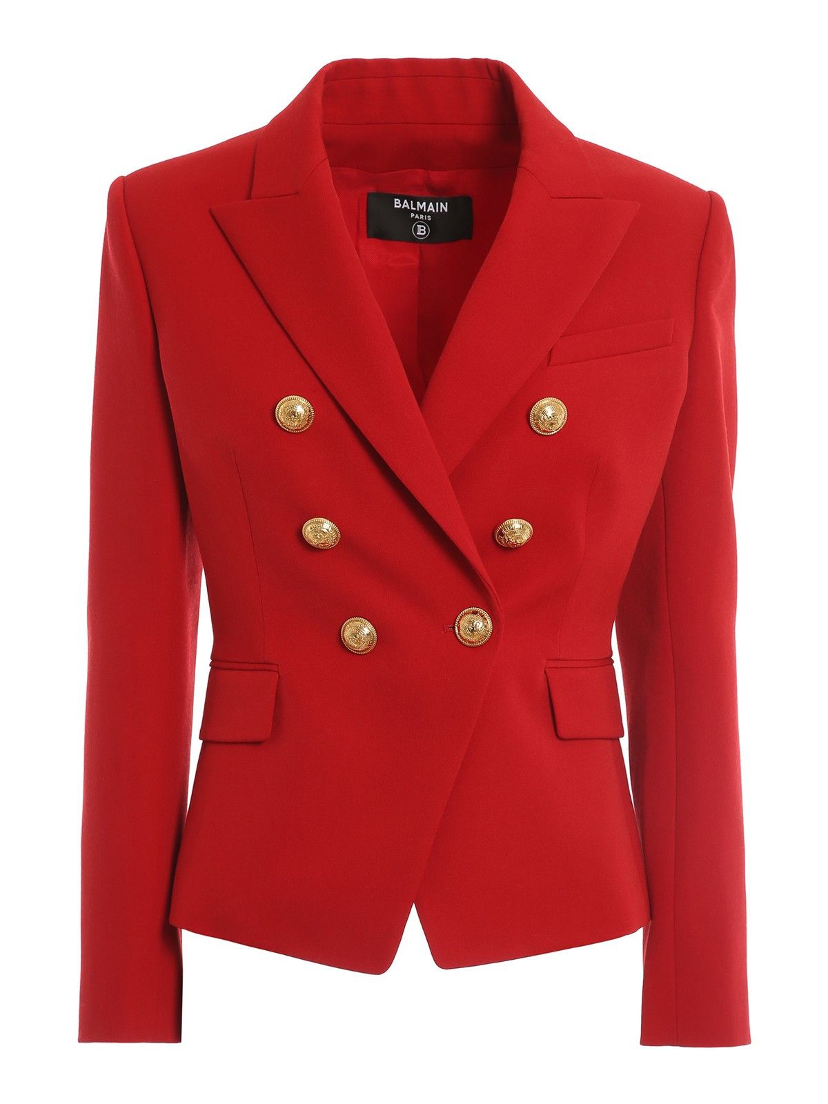 Balmain o1w1db10624 Blazer in Red Size XXS / US 00 / IT 34 - 1 Thumbnail