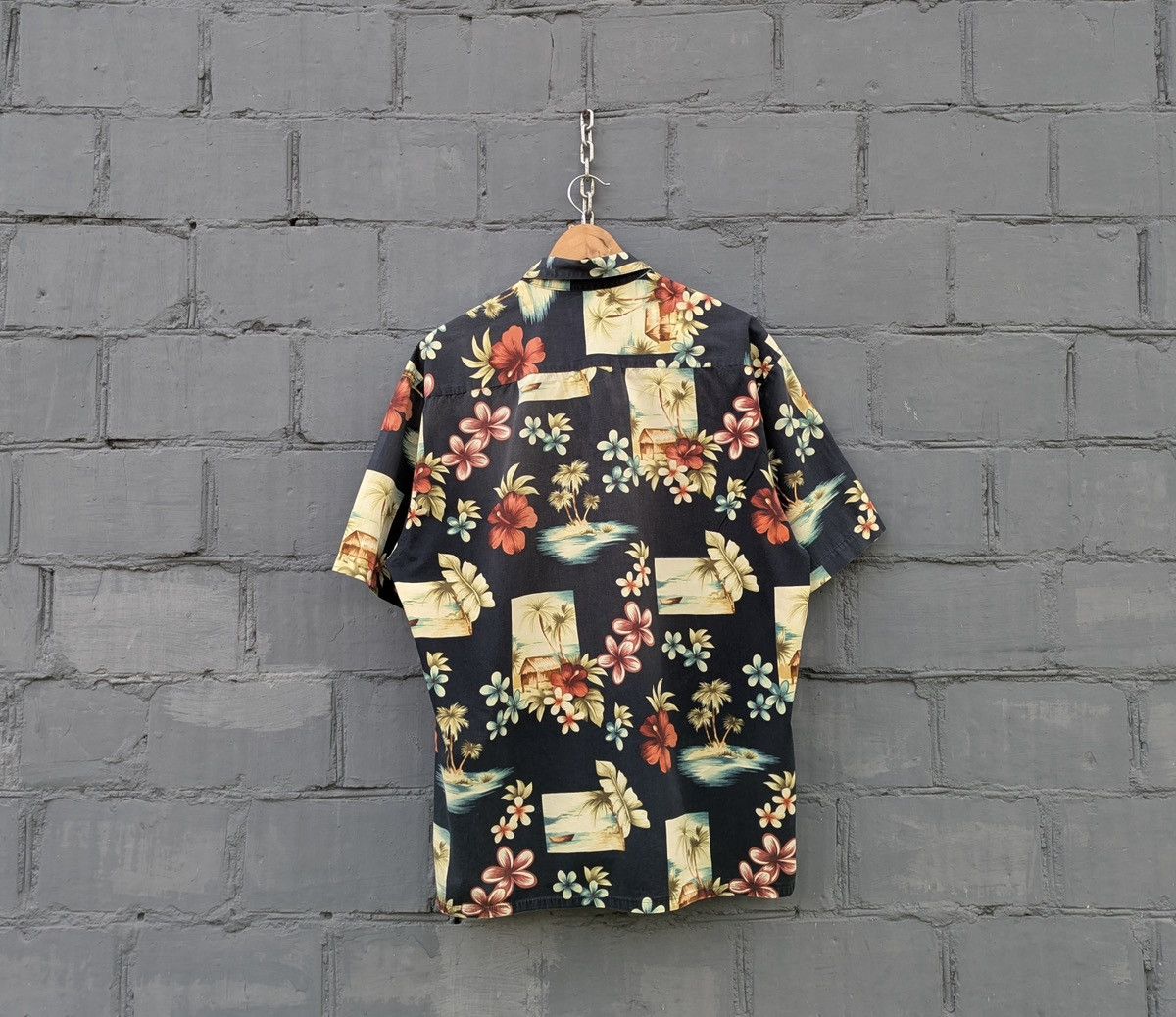 Pierre Cardin Pierre Cardin Hawaiian Shirt Cocktail Print Vintage Size US L / EU 52-54 / 3 - 2 Thumbnail