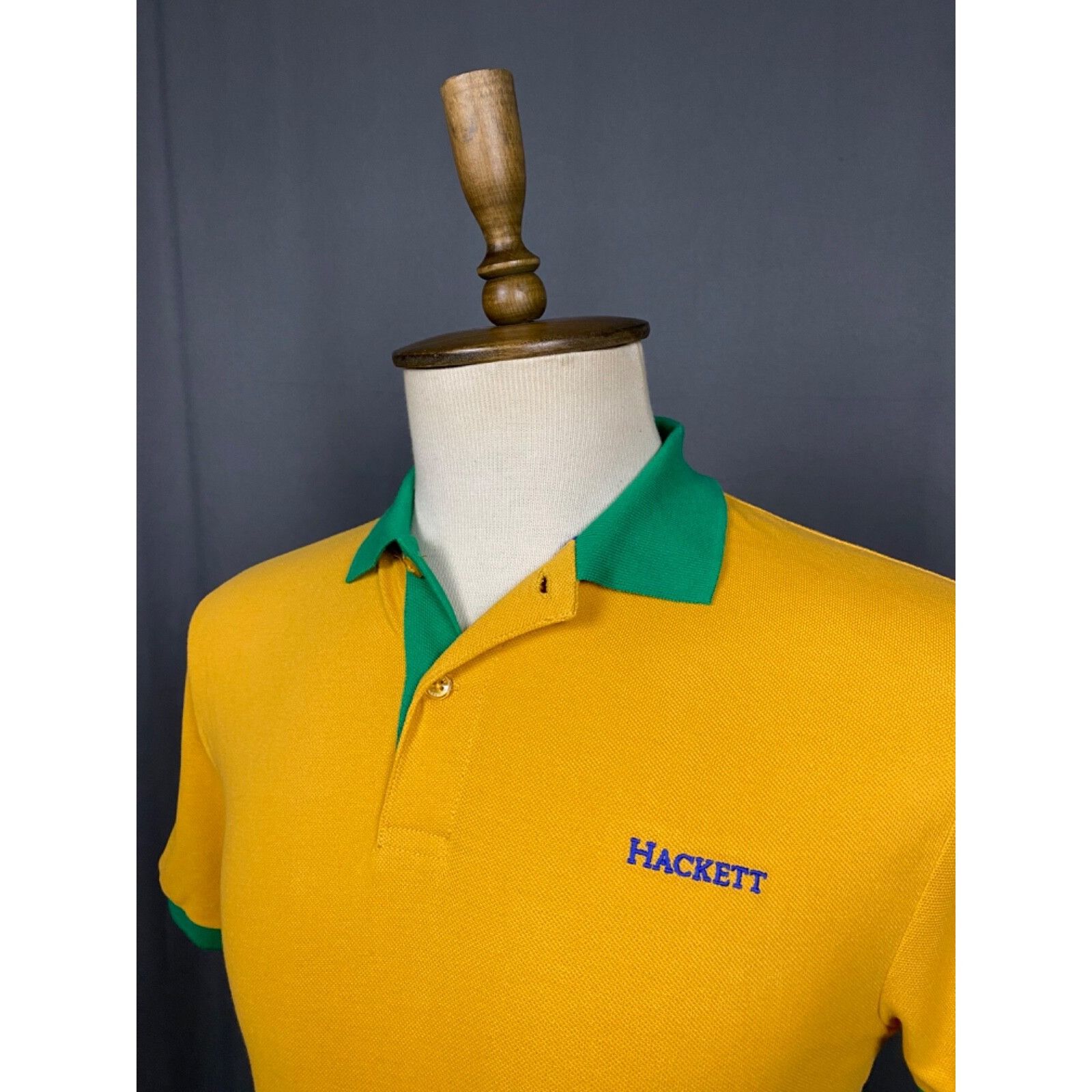Hackett NWT Hackett Brazil Men's Yellow Polo T-Shirt Size M Size US M / EU 48-50 / 2 - 5 Thumbnail