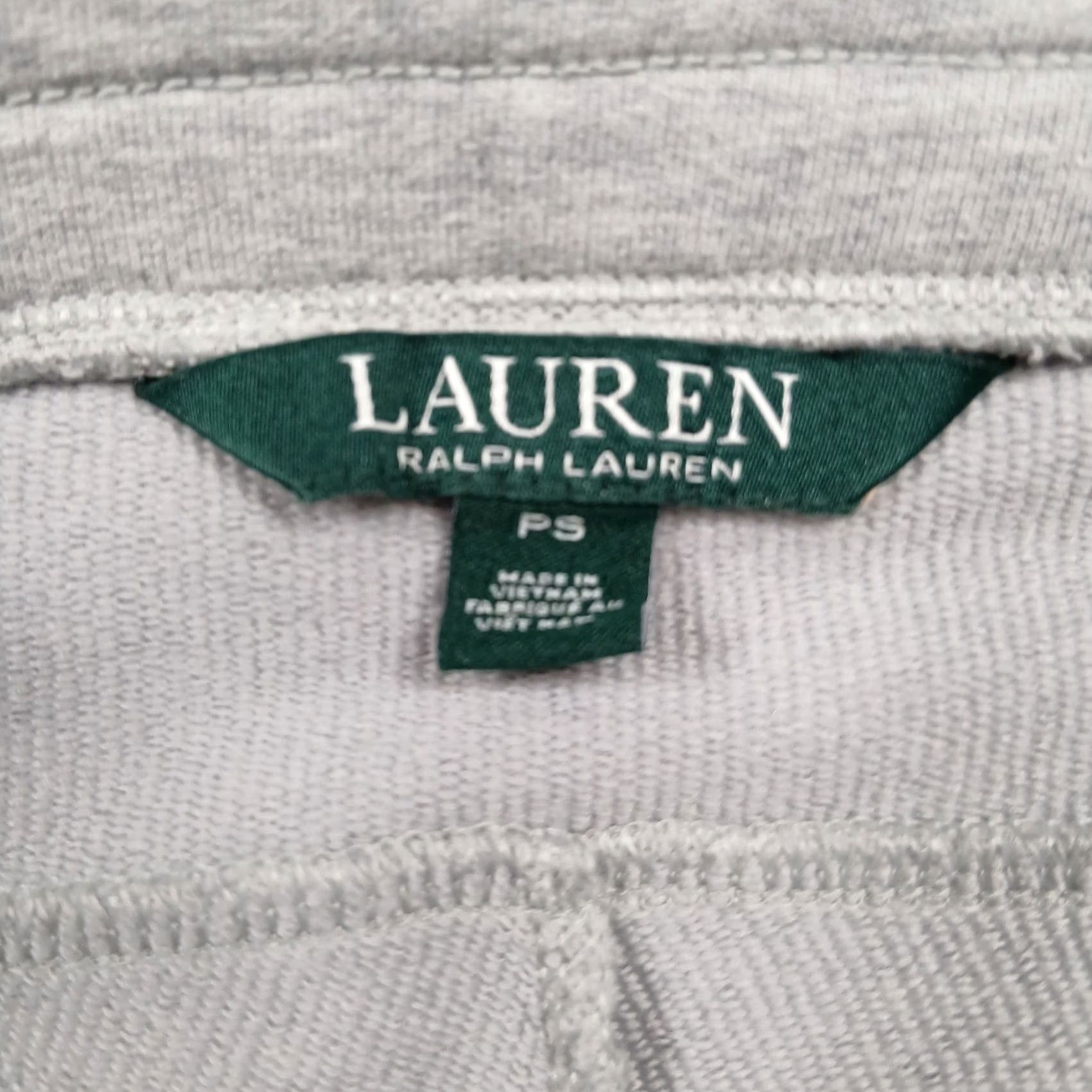 Ralph Lauren Lauren Ralph Lauren Leggings Women's Petite Gray Side Stripe Zip Pockets PS Size 28" / US 6 / IT 42 - 5 Thumbnail