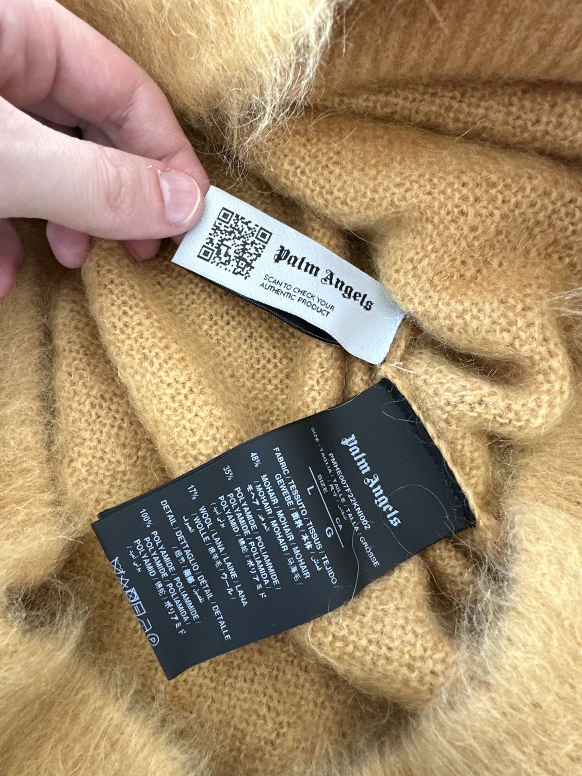 Palm Angels Palm Angels Intarsia Mohair Size US L / EU 52-54 / 3 - 7 Thumbnail