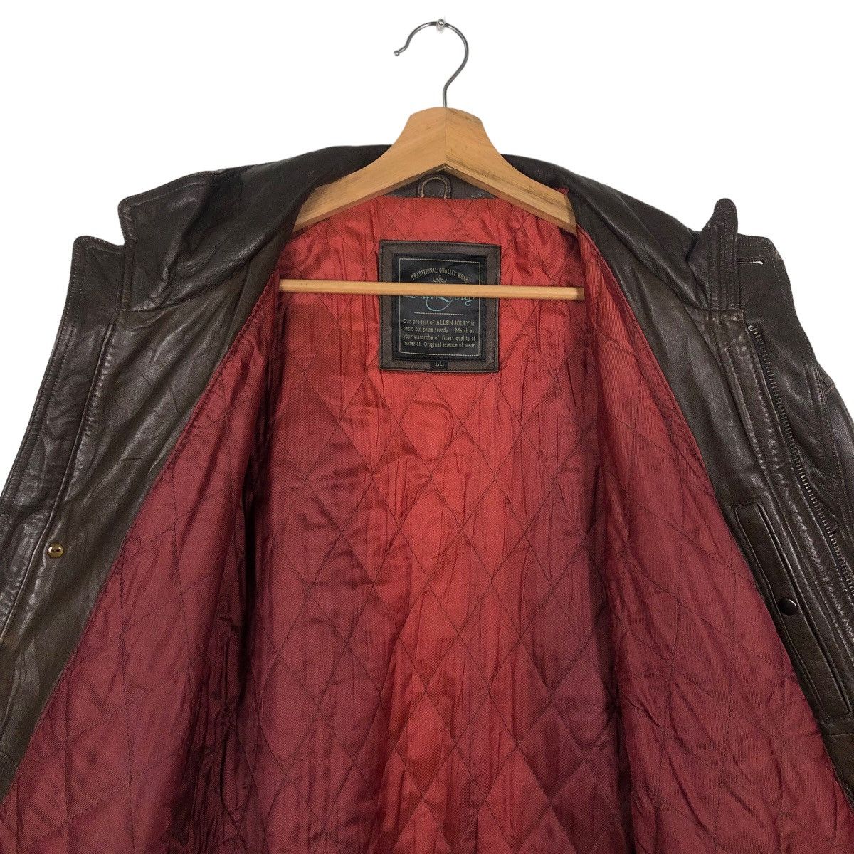 Japanese Brand 🔥90’s Biker Genuine Leather Jacket Allen Jolly Issey Miyake Size US L / EU 52-54 / 3 - 11 Thumbnail