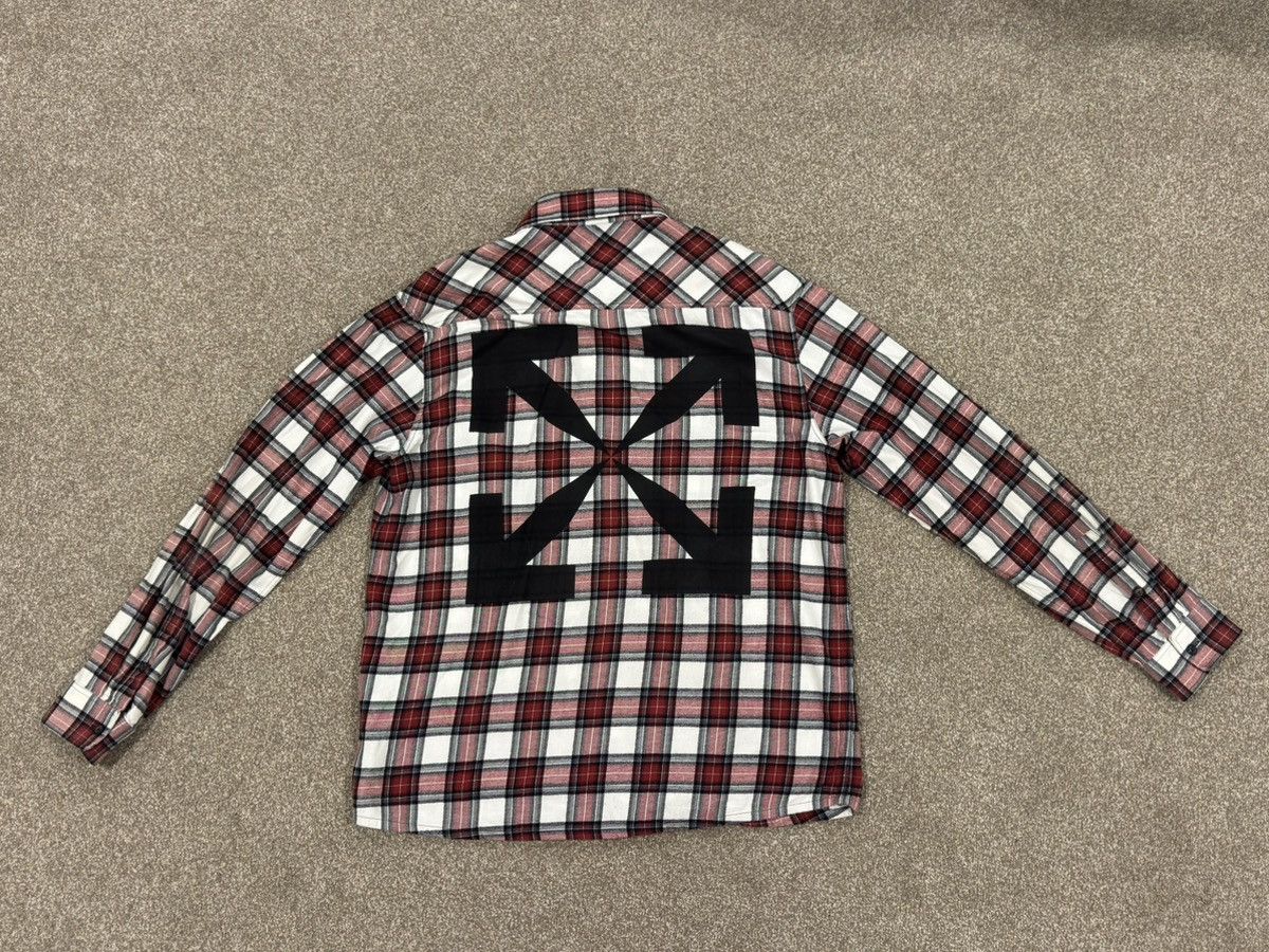 Off-White OFF-WHITE ALLOVER CHECK FLANNEL ARROW SHIRT Size US XL / EU 56 / 4 - 2 Thumbnail