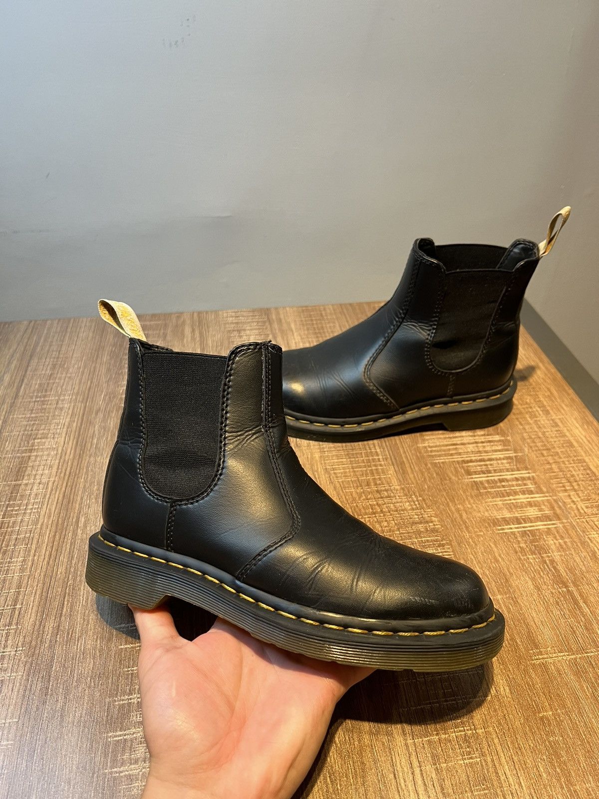 Dr. Martens Dr Martens Vegan 2976 Women Size 6 Black Leather Boot Size US 6 / IT 36 - 1 Thumbnail