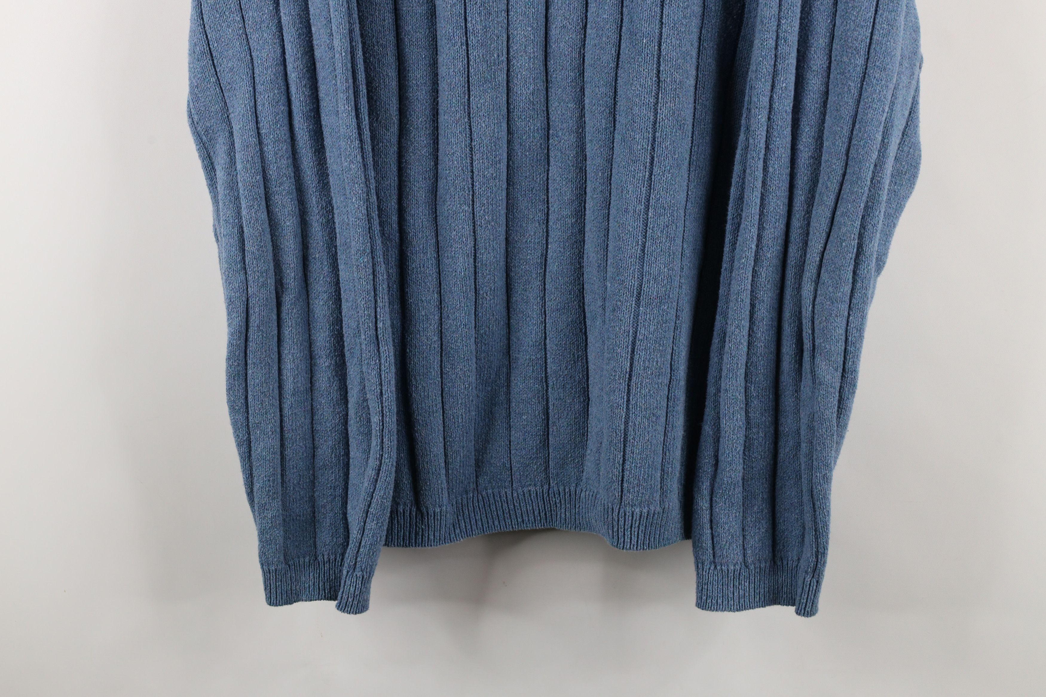 Vintage Vintage 90s Streetwear Ribbed Knit Henley Pullover Sweater Size US XXL / EU 58 / 5 - 3 Thumbnail