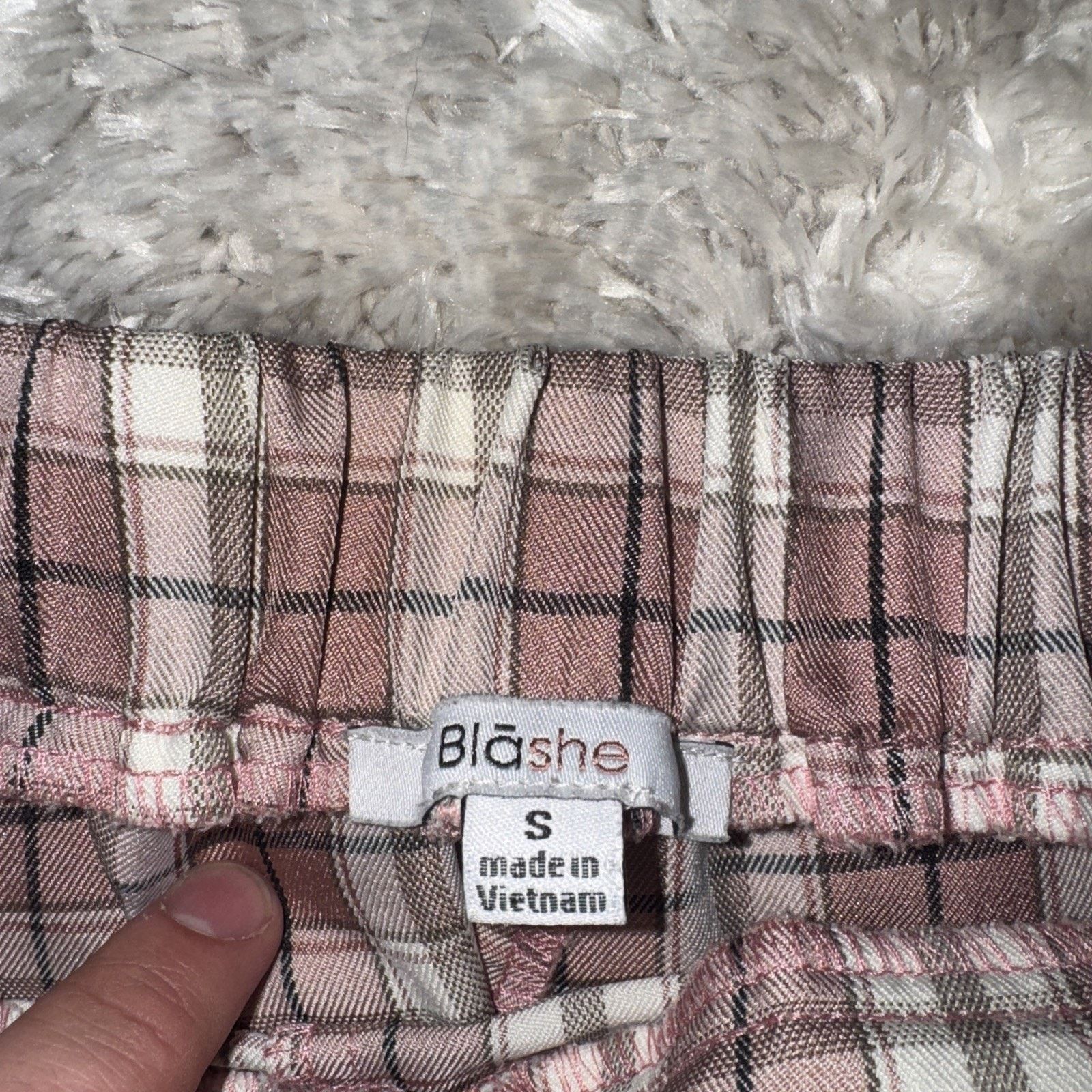 Japanese Brand × Vintage Blāshe Women’s Plaid Mini Skirt Pink Small Size 28" / US 6 / IT 42 - 3 Thumbnail
