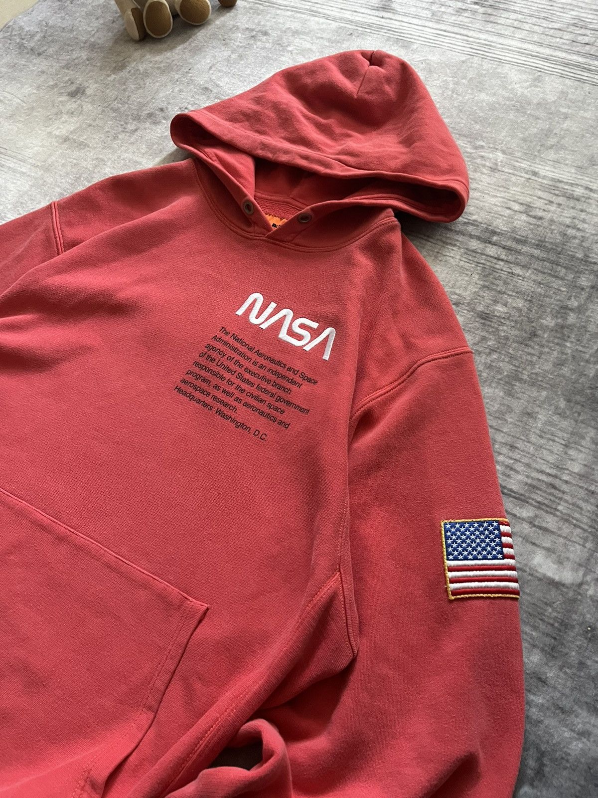Heron Preston × NASA Heron Preston NASA Oversized Hoodie Pink-Red Size US M / EU 48-50 / 2 - 2 Thumbnail