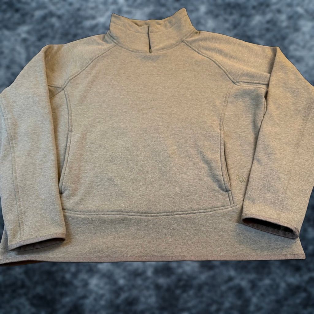 Mountain Hardwear Mountain Hardwear Sweatshirt Pullover Green L Womens Regular Long Sleeve 1/4 Zip Fleece Pockets Mock Neck Golf? Size L / US 10 / IT 46 - 1 Thumbnail