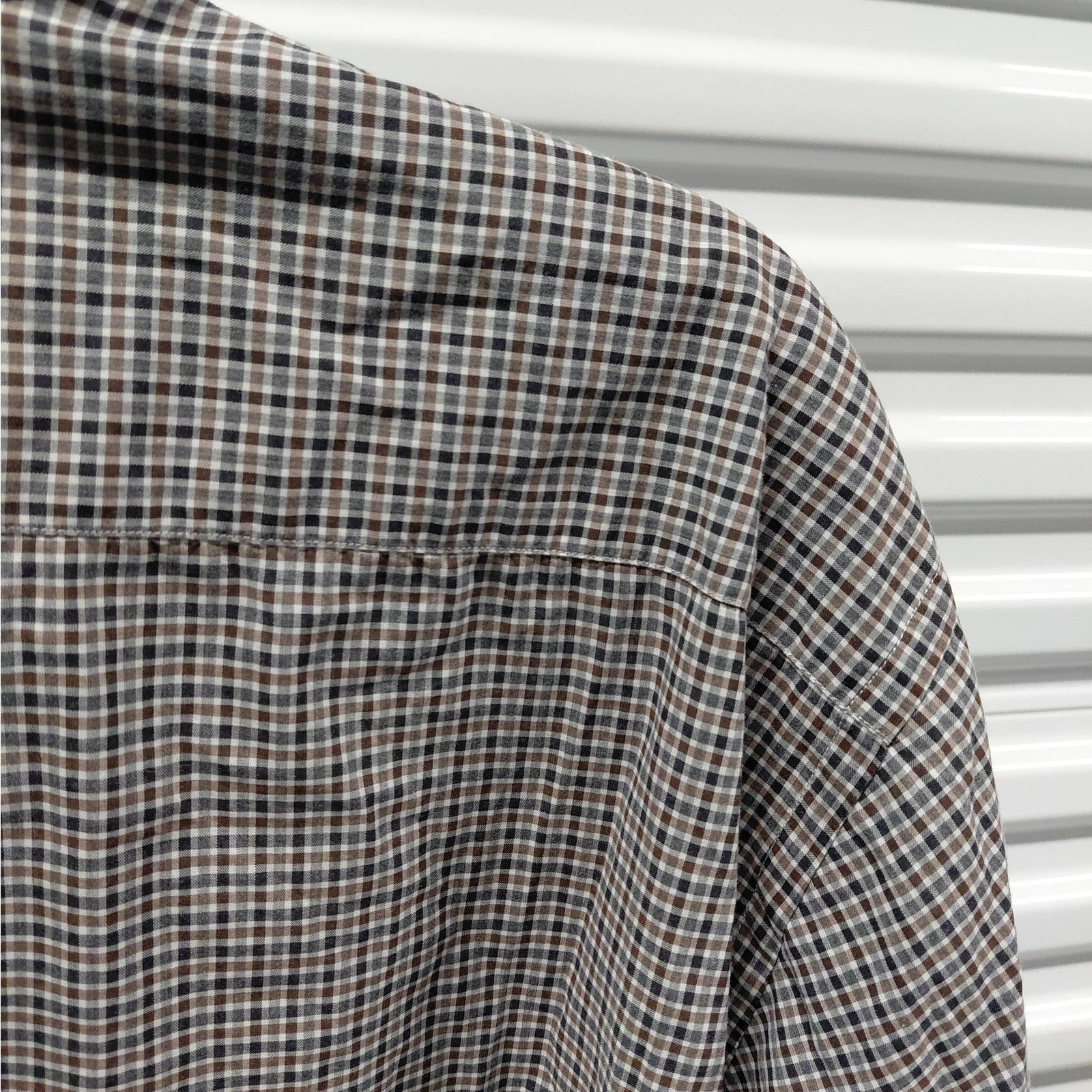 Canali Canali Mens Shirt XXL Check Print Button Front Long Sleeve Size US XXL / EU 58 / 5 - 3 Thumbnail