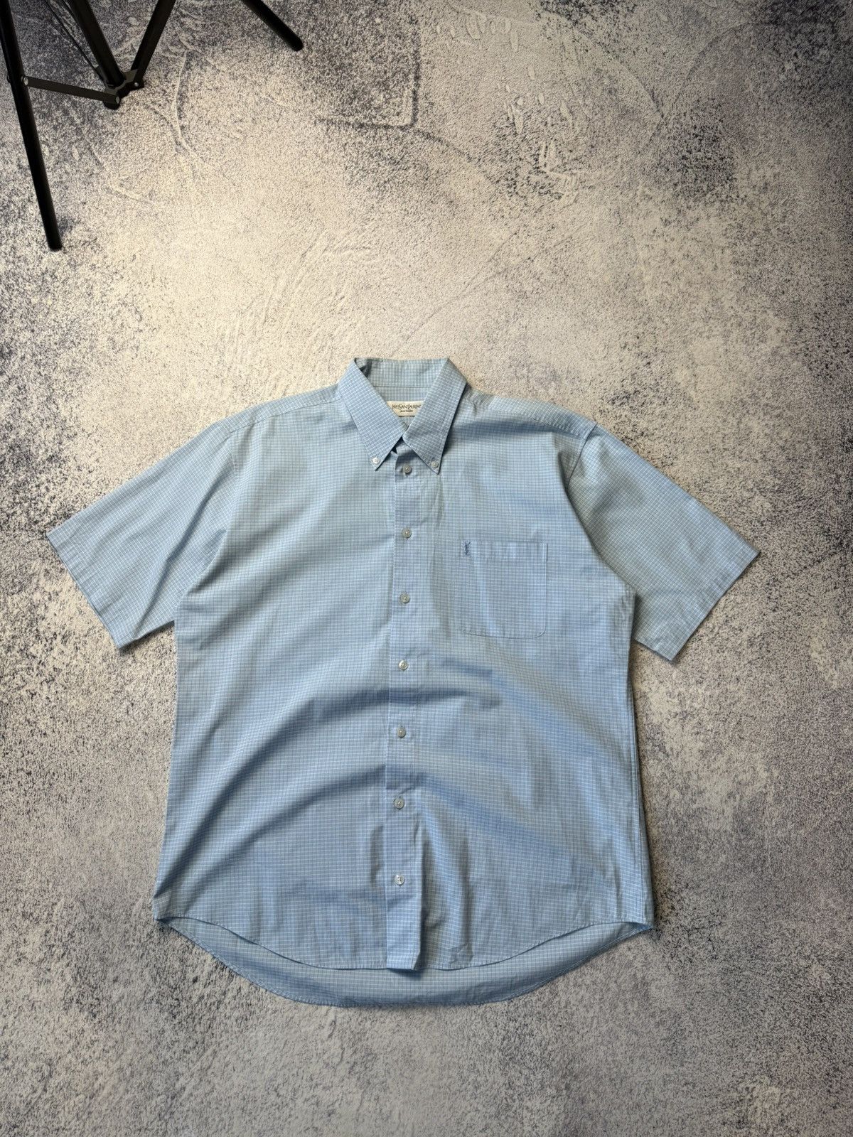 Vintage Mens Vintage Yves Saint Laurent Shirts Button up Luxury YSL Size US L / EU 52-54 / 3 - 4 Thumbnail