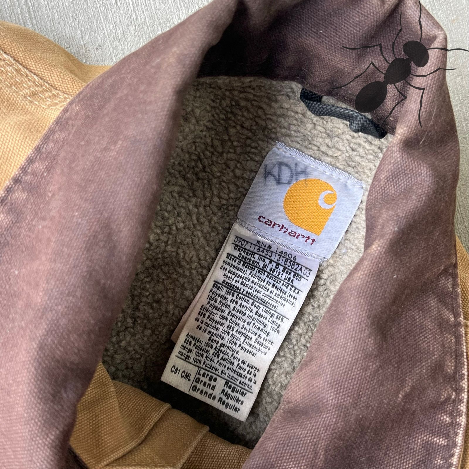 Carhartt × Vintage Carhartt C61 CML brown chore work wear jacket Size US L / EU 52-54 / 3 - 6 Thumbnail