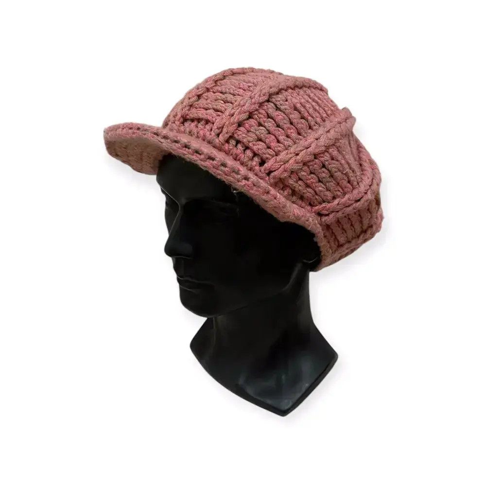 Japanese Brand Japanese Brand Crochet Visor Beanie Hat Size ONE SIZE - 1 Thumbnail