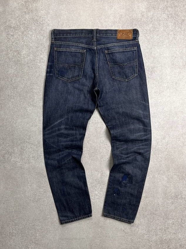 Polo Ralph Lauren Vintage Polo Ralph Lauren Painted Baggy Jeans Y2K 29 Size US 29 - 2 Thumbnail