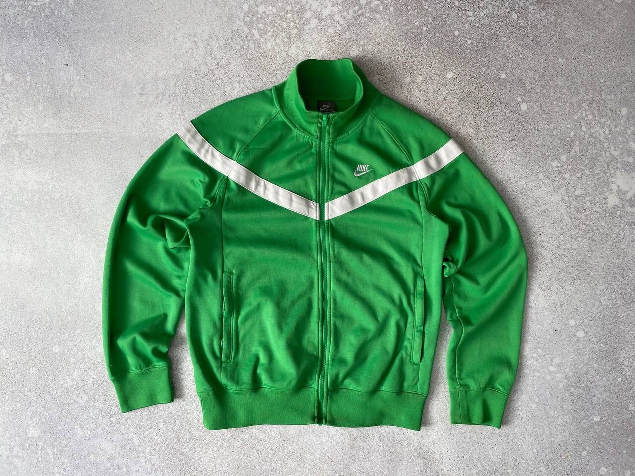 Nike × Vintage Vintage Nike Zip Up Sweatshirt Swoosh Logo Y2K Rare Size US S / EU 44-46 / 1 - 1 Thumbnail