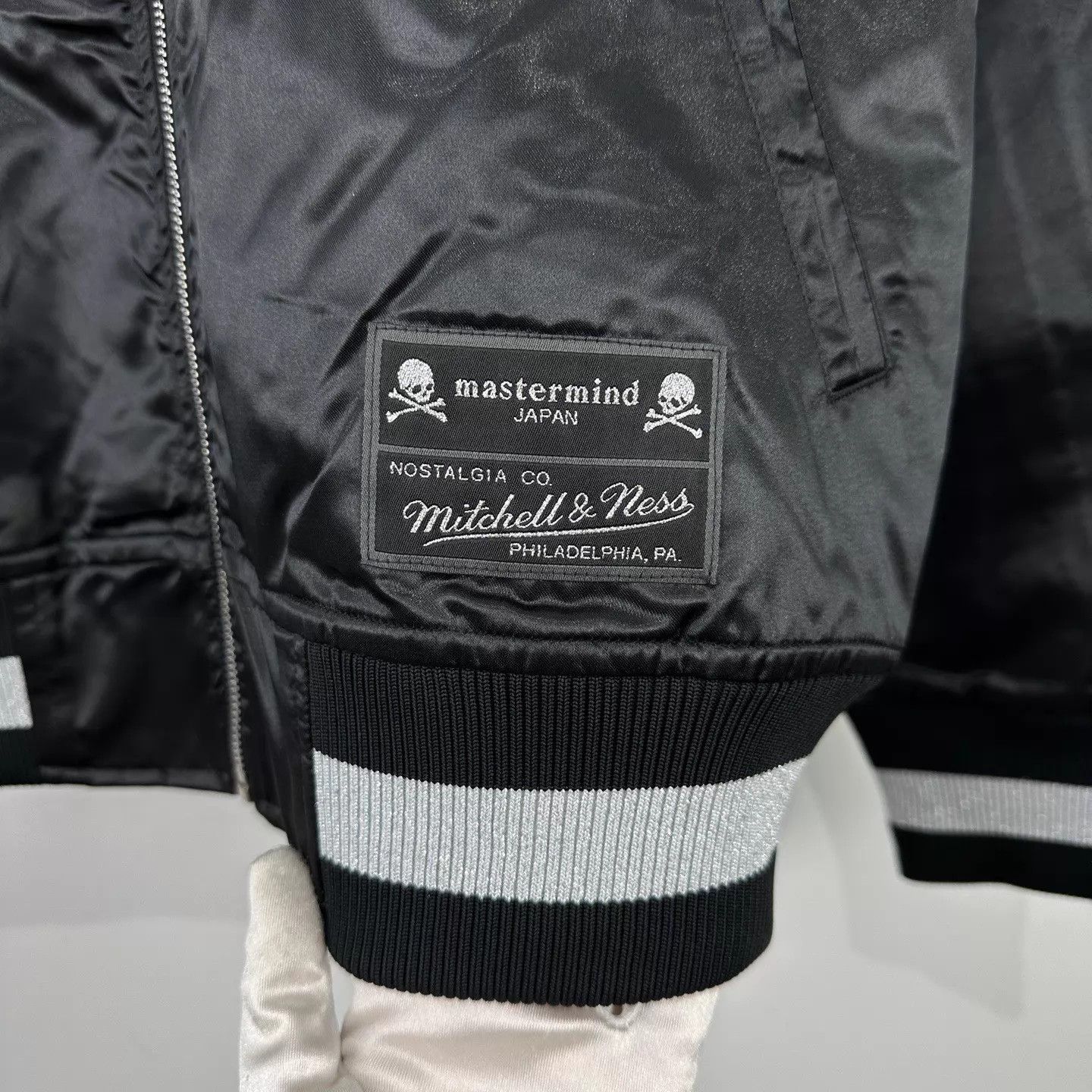 Mastermind Japan MMJ x Mitchell & Ness Embroidered Pilot Baseball Jkt M NWT Size US M / EU 48-50 / 2 - 5 Thumbnail