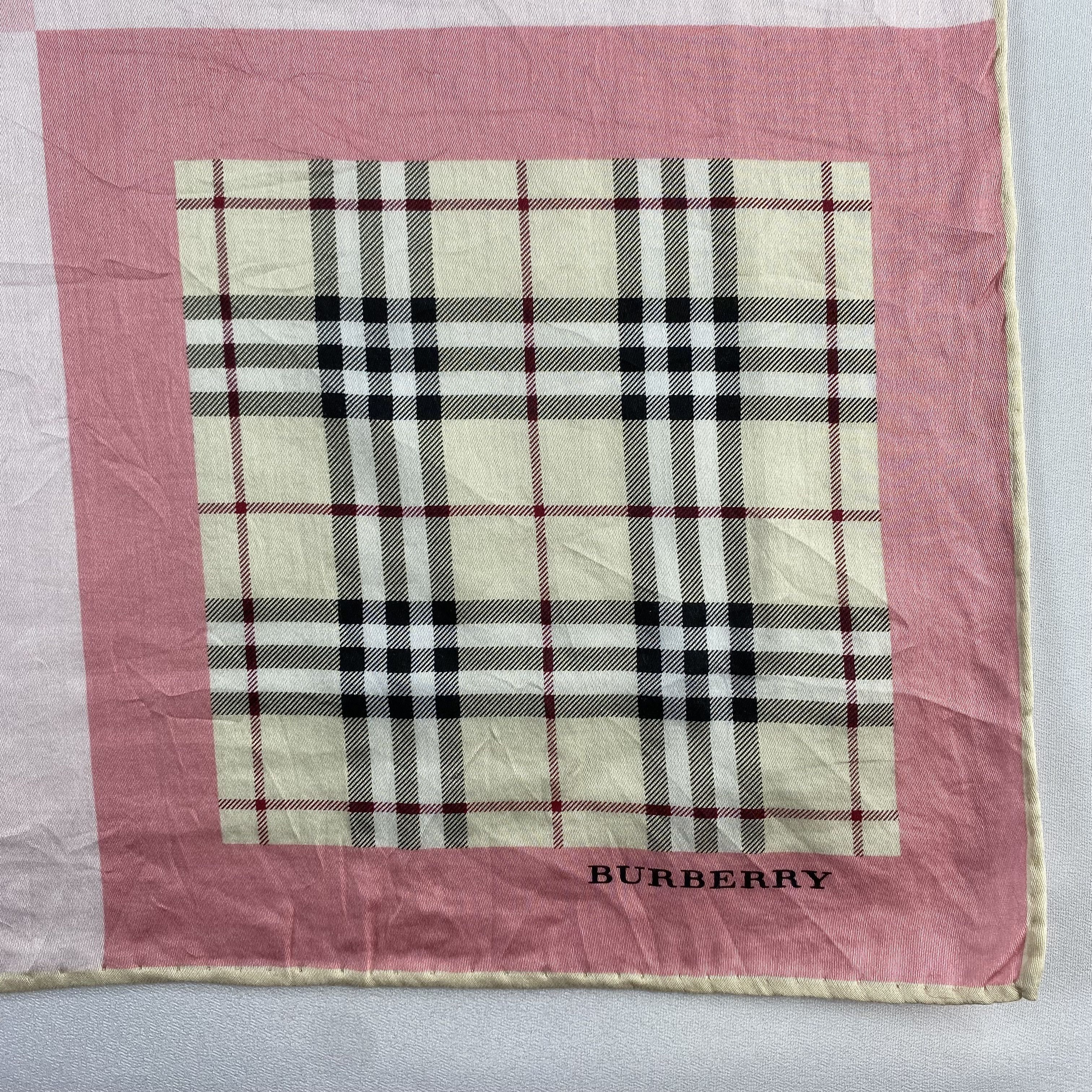 Burberry × Vintage Burberry Handkerchief / Neckerchief / Bandana-P1279 Size ONE SIZE - 3 Thumbnail