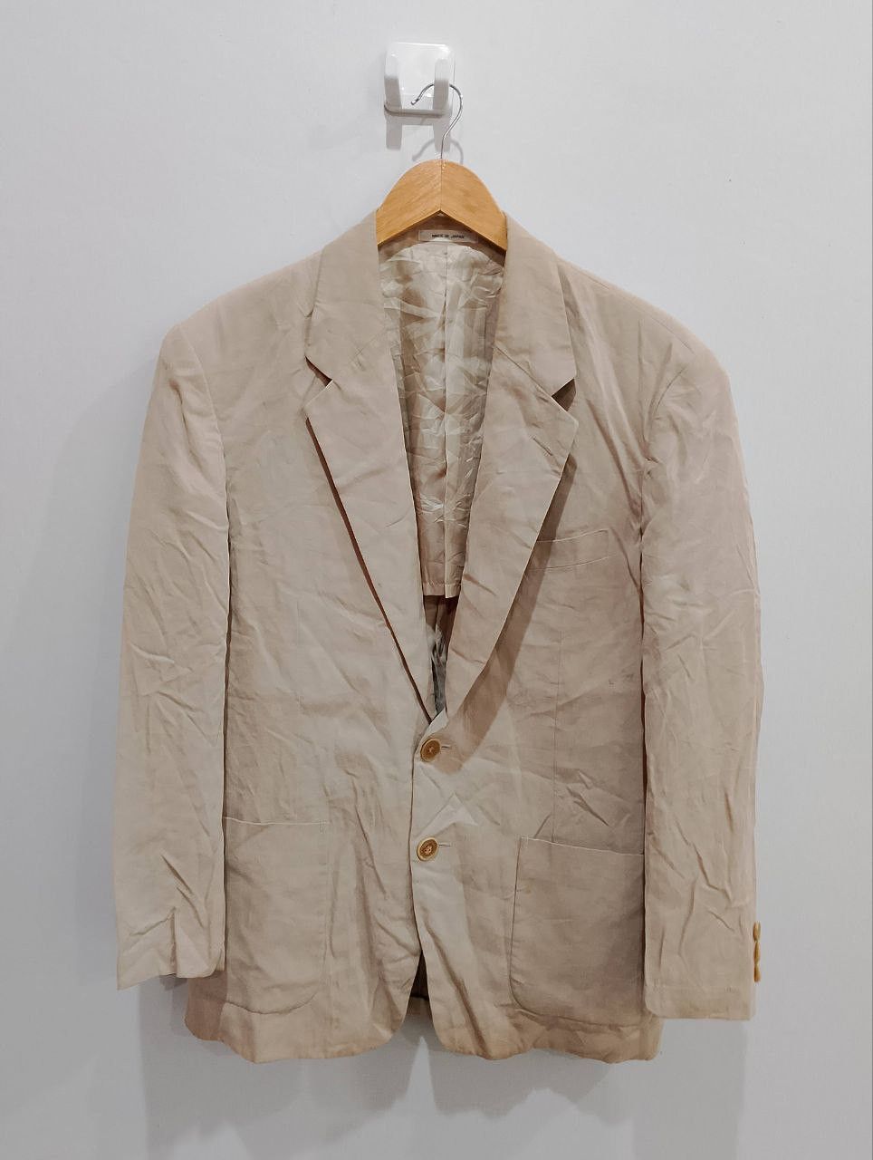 Japanese Brand INTERMEZZO TENCEL™ Single Breasted Japan Made Blazer Jacket Size 44R - 1 Thumbnail
