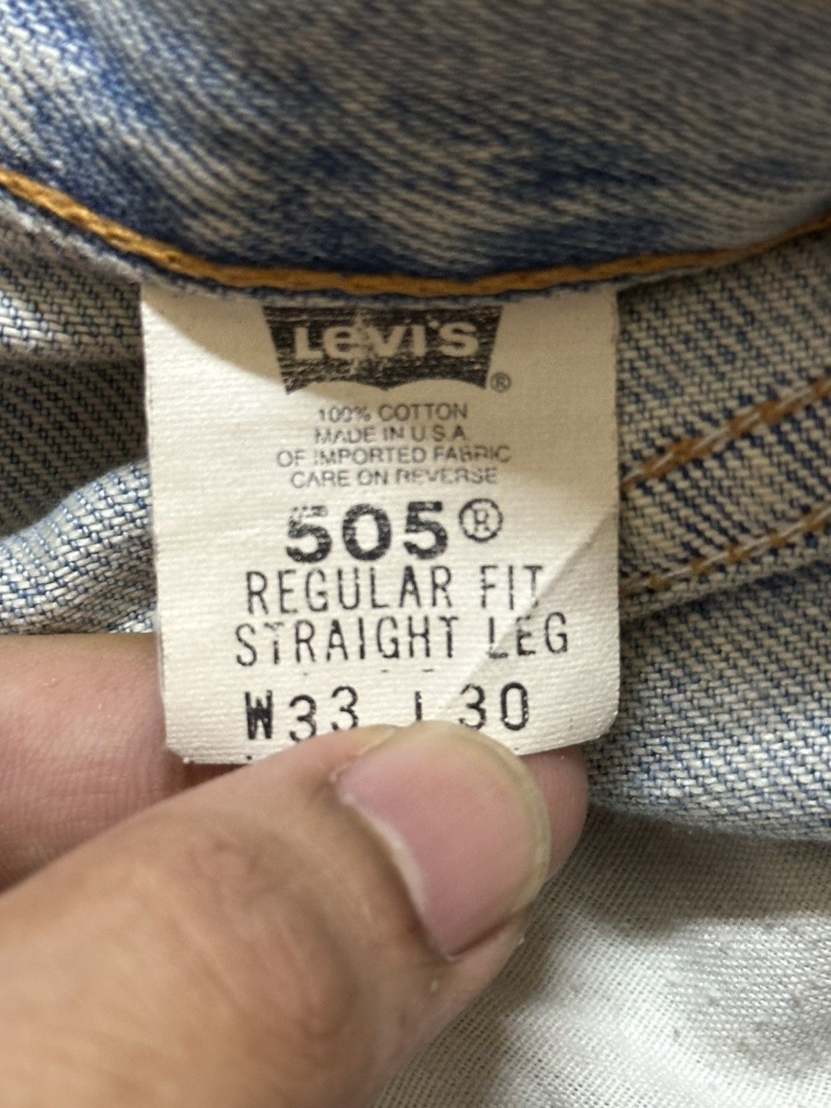 Levi's Vintage 80s Usa Levis 505 Paint Splatter Distressed Jeans Size US 32 / EU 48 - 10 Thumbnail