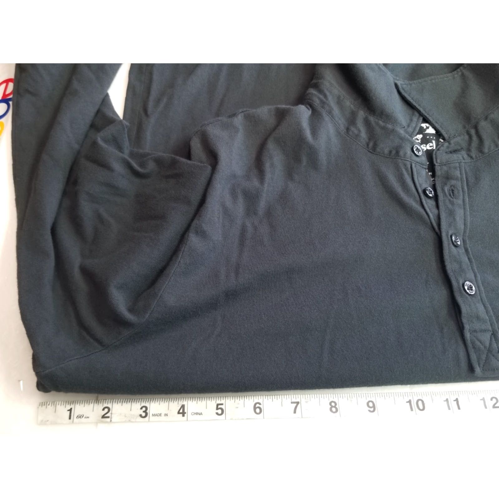 Vintage Diesel Long Sleeve T-Shirt Mens 2XL Black Collared Button Diésel Power Gear Size US XXL / EU 58 / 5 - 3 Thumbnail