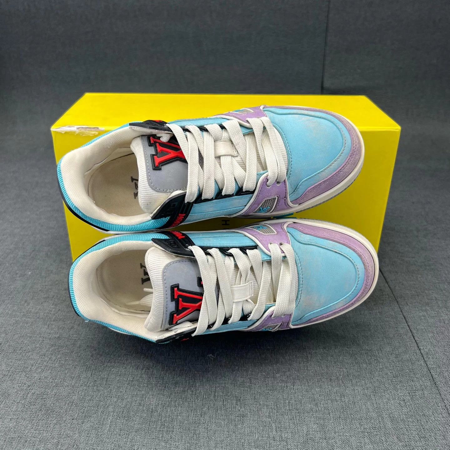 Louis Vuitton LV Trainer Macaron Good Condition Rare Size 34 Size US 4 / IT 34 - 7 Thumbnail
