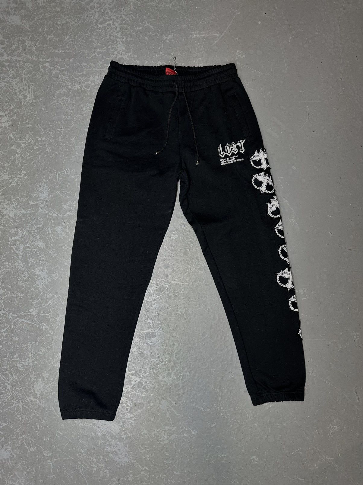 LOST INTRICACY Lost intricacy “Black/White” MITT sweatpants XX-Large Size US 40 / EU 56 - 1 Thumbnail