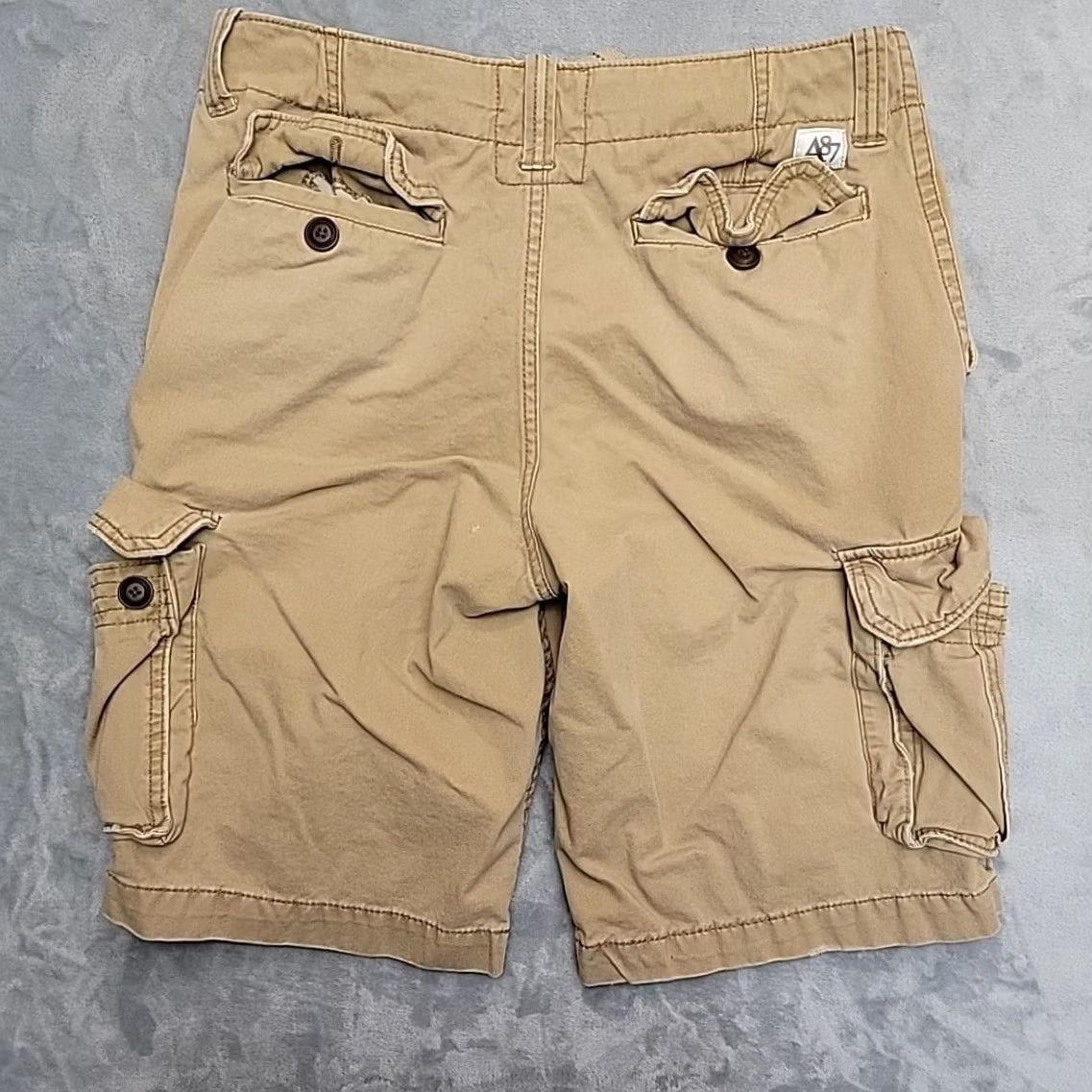 Aeropostale VINTAGE Aeropostale Shorts Mens 31 Tan Cargo Flat Front Outdoor Drawstring Casual Size US 31 - 6 Thumbnail