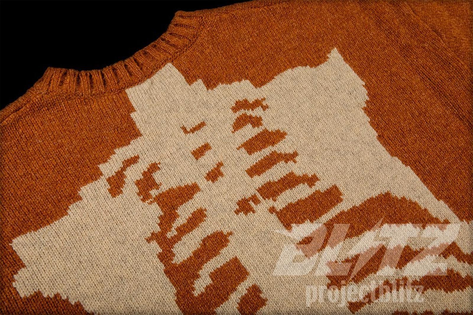 Kapital Kountry Kapital 5G Cotton Knit Bone Crew Sweater Brown Size 1 Size US S / EU 44-46 / 1 - 3 Thumbnail