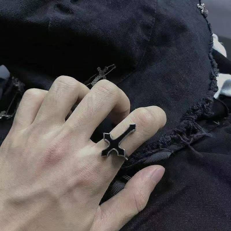 Jewelry Men's Retro Open Cross Ring Size ONE SIZE - 2 Thumbnail