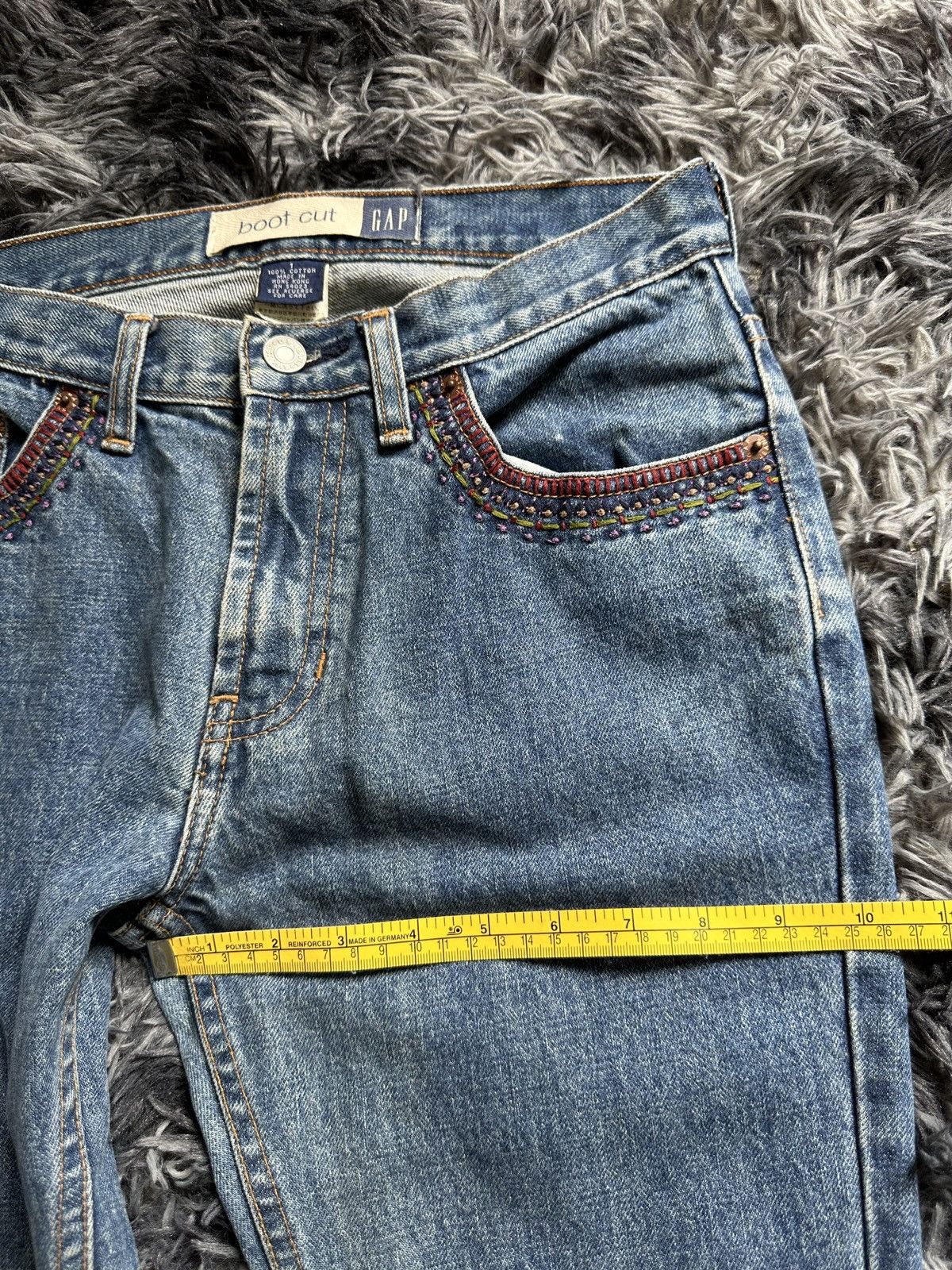 Vintage FW1999 GAP boot cut handcrafted sashiko denim Size US 28 / EU 44 - 16 Thumbnail