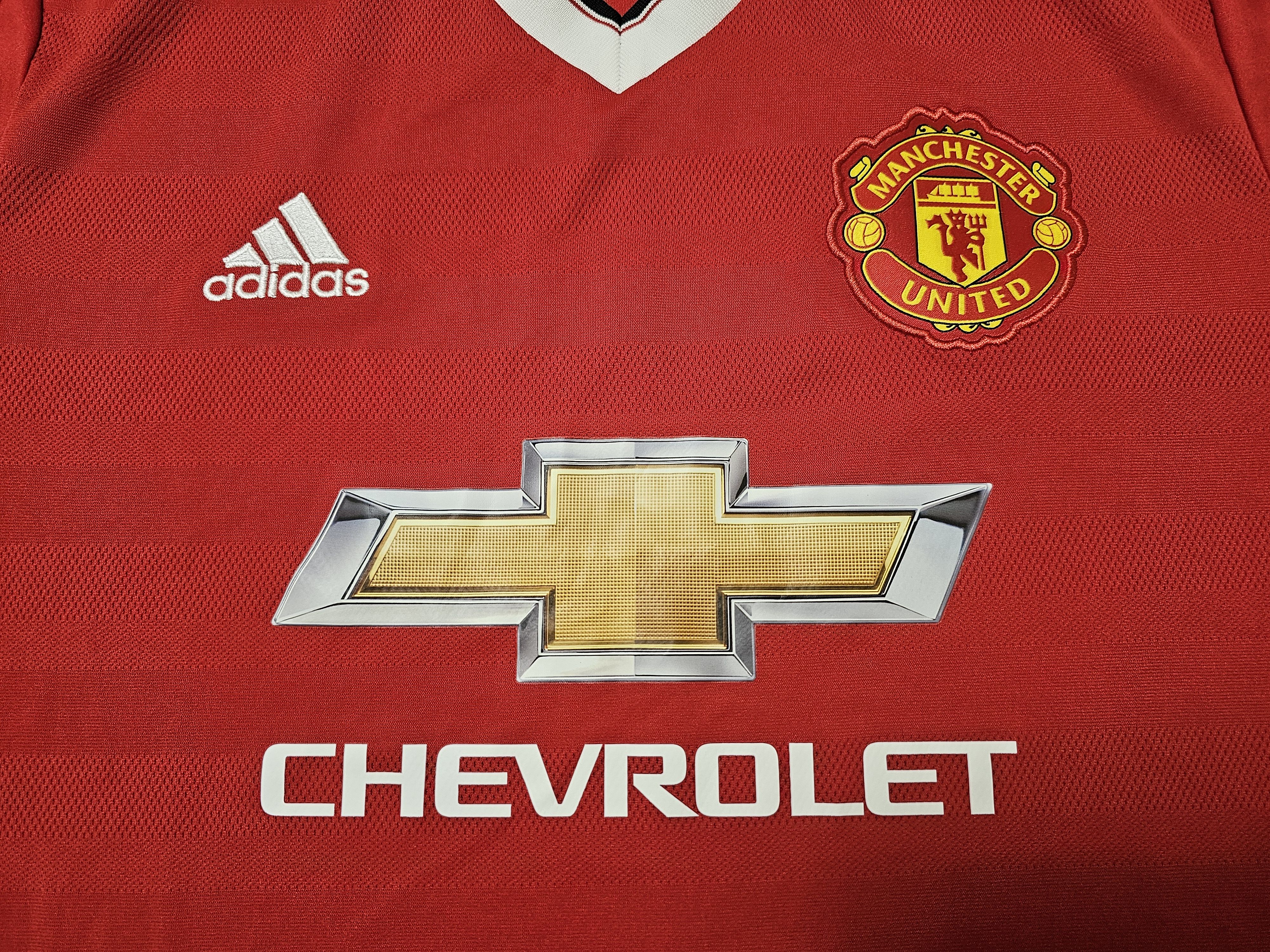 Adidas × All Sport MANCHESTER UNITED 2015 2016 HOME FOOTBALL SOCCER JERSEY Size US XL / EU 56 / 4 - 3 Thumbnail