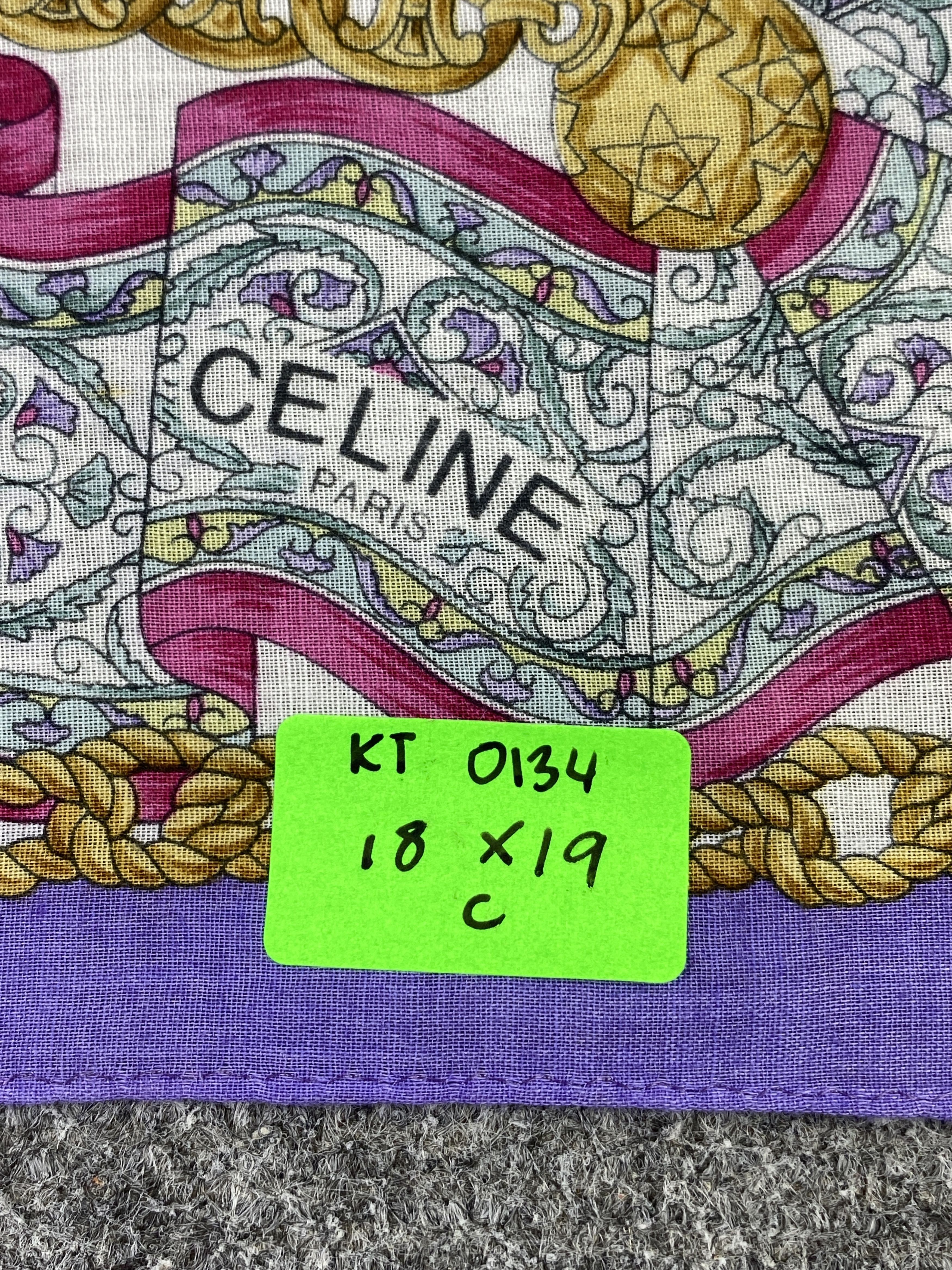 Celine Vintage Celine Handkerchief / Neckerchief KT0134 Size ONE SIZE - 8 Thumbnail