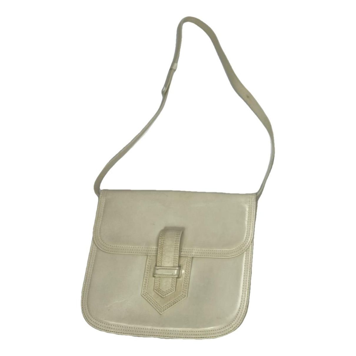 Yves Saint Laurent White Leather Handbag Size ONE SIZE - 1 Thumbnail