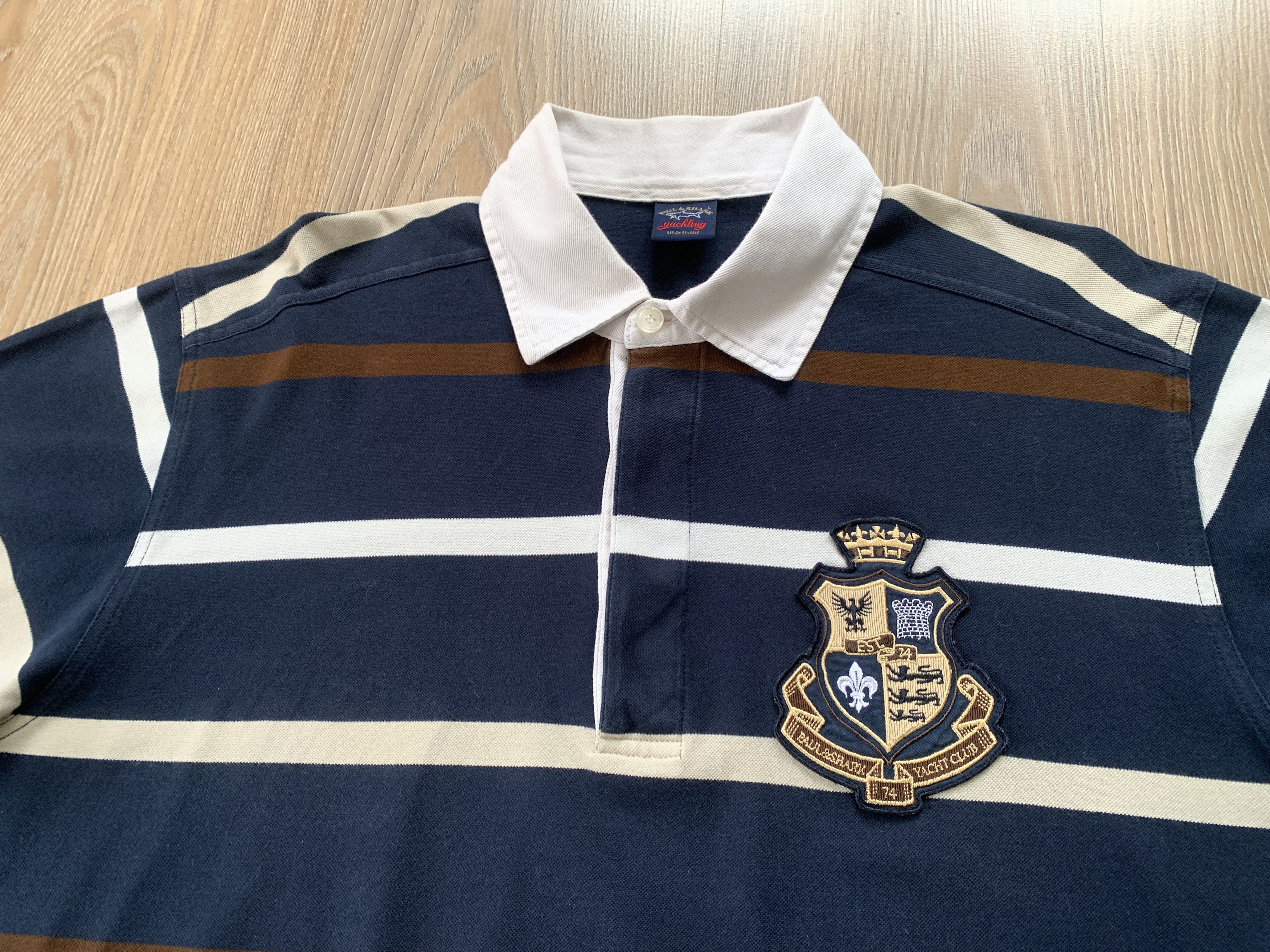 Paul & Shark Vintage Paul & Shark Yachting Habana Polo T Shirt Size US L / EU 52-54 / 3 - 4 Thumbnail