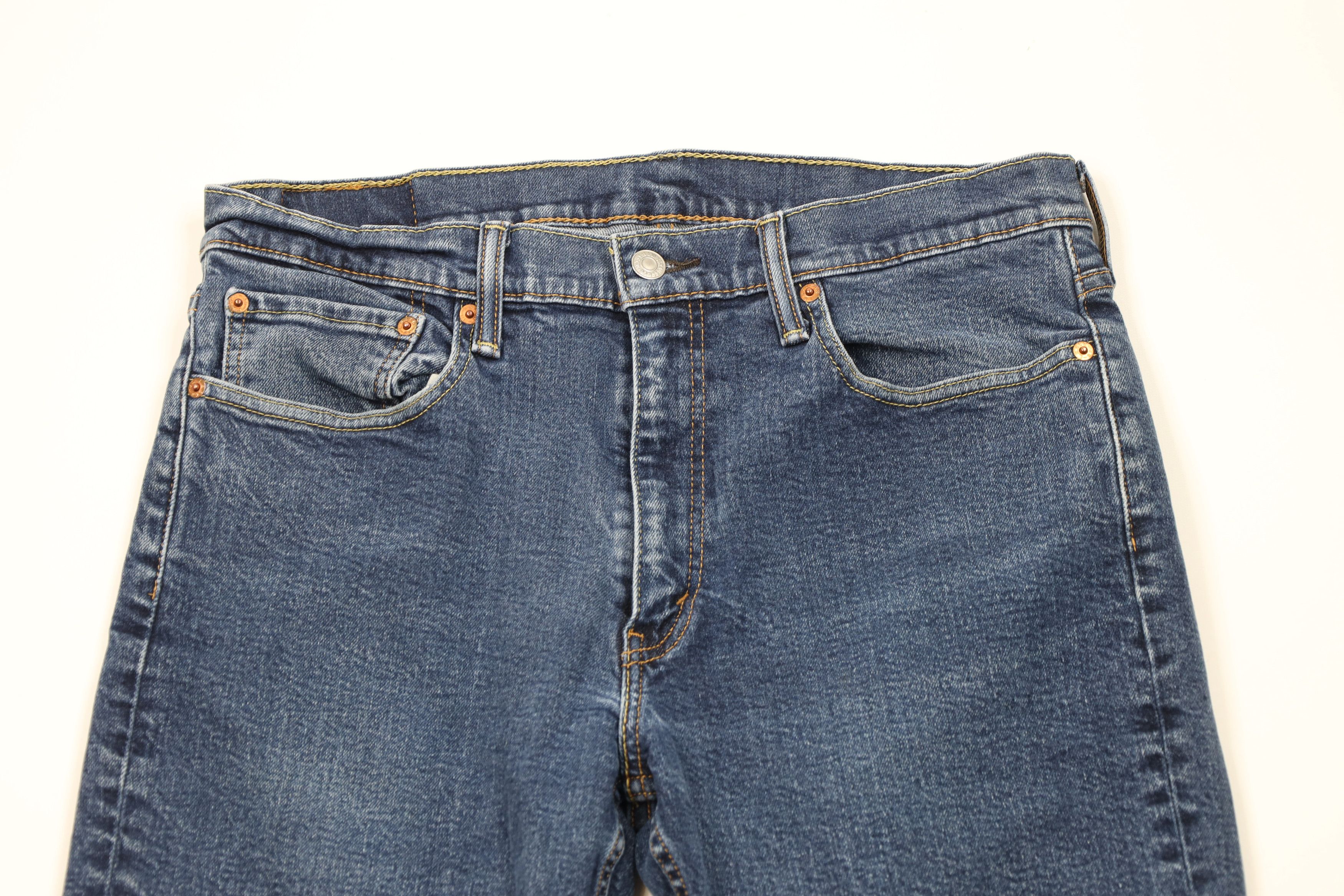 Levi's × Vintage Vintage Y2K Levis 514 Stretch Straight Leg Denim Jeans Blue Size US 36 / EU 52 - 2 Thumbnail