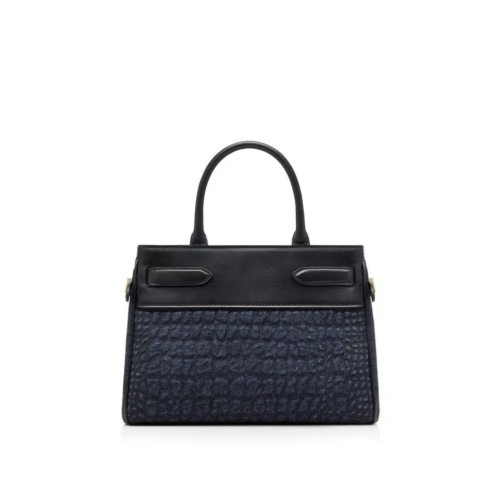 Tom Ford o1sndg0825 L1811 Size: OS/Quilted Denim Small Top Handle Bag Size ONE SIZE - 4 Thumbnail